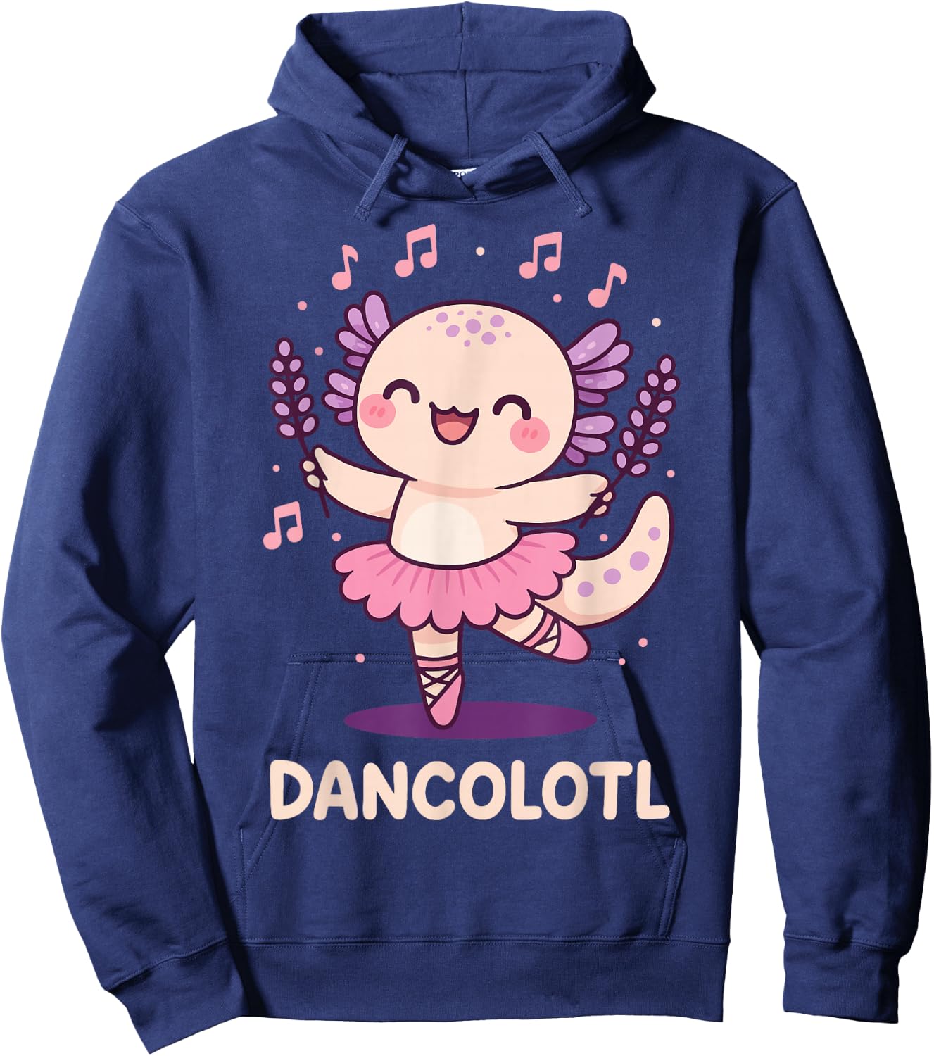 Dancolotl Axolotl Dancing Hoodie - Hoodie | Navy