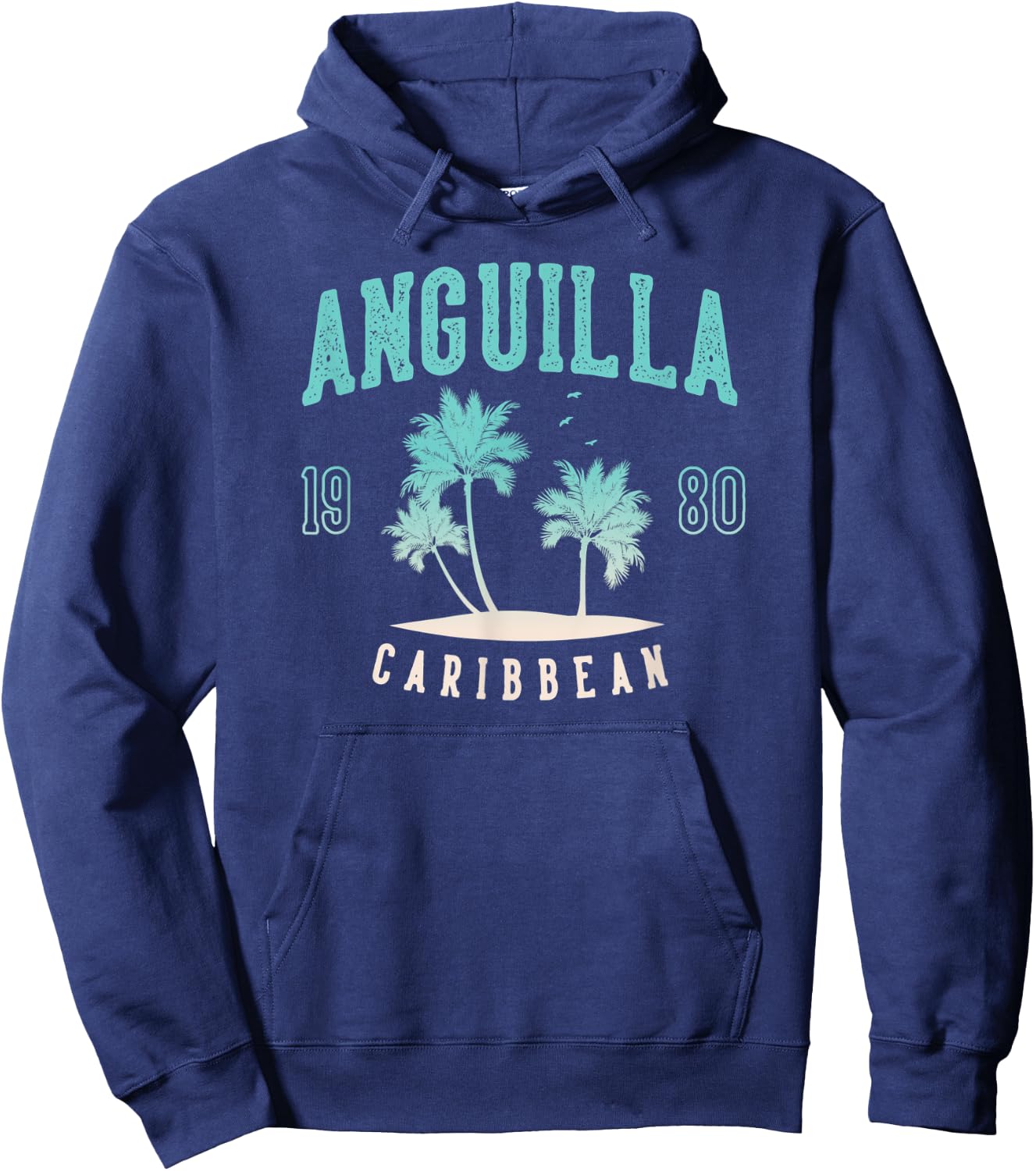 Anguilla Caribbean Hoodie - Hoodie | Navy