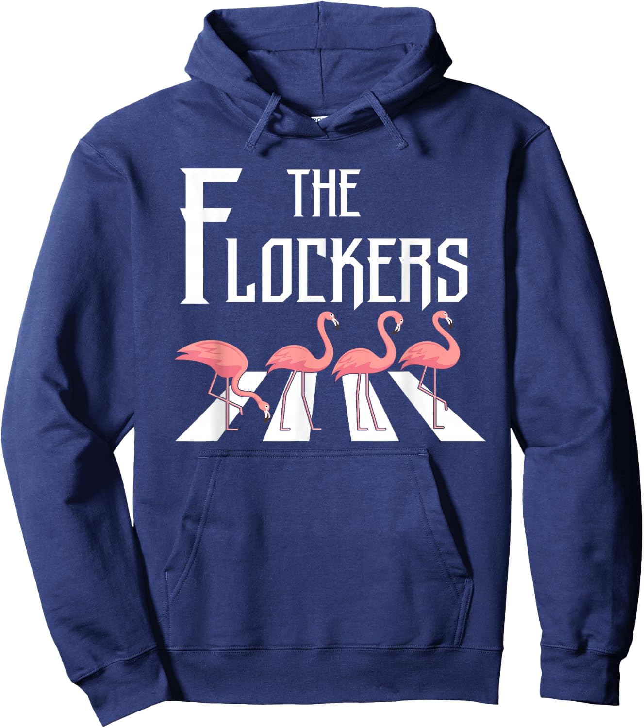 The Flockers Funny Flamingo Hoodie - Hoodie | Navy
