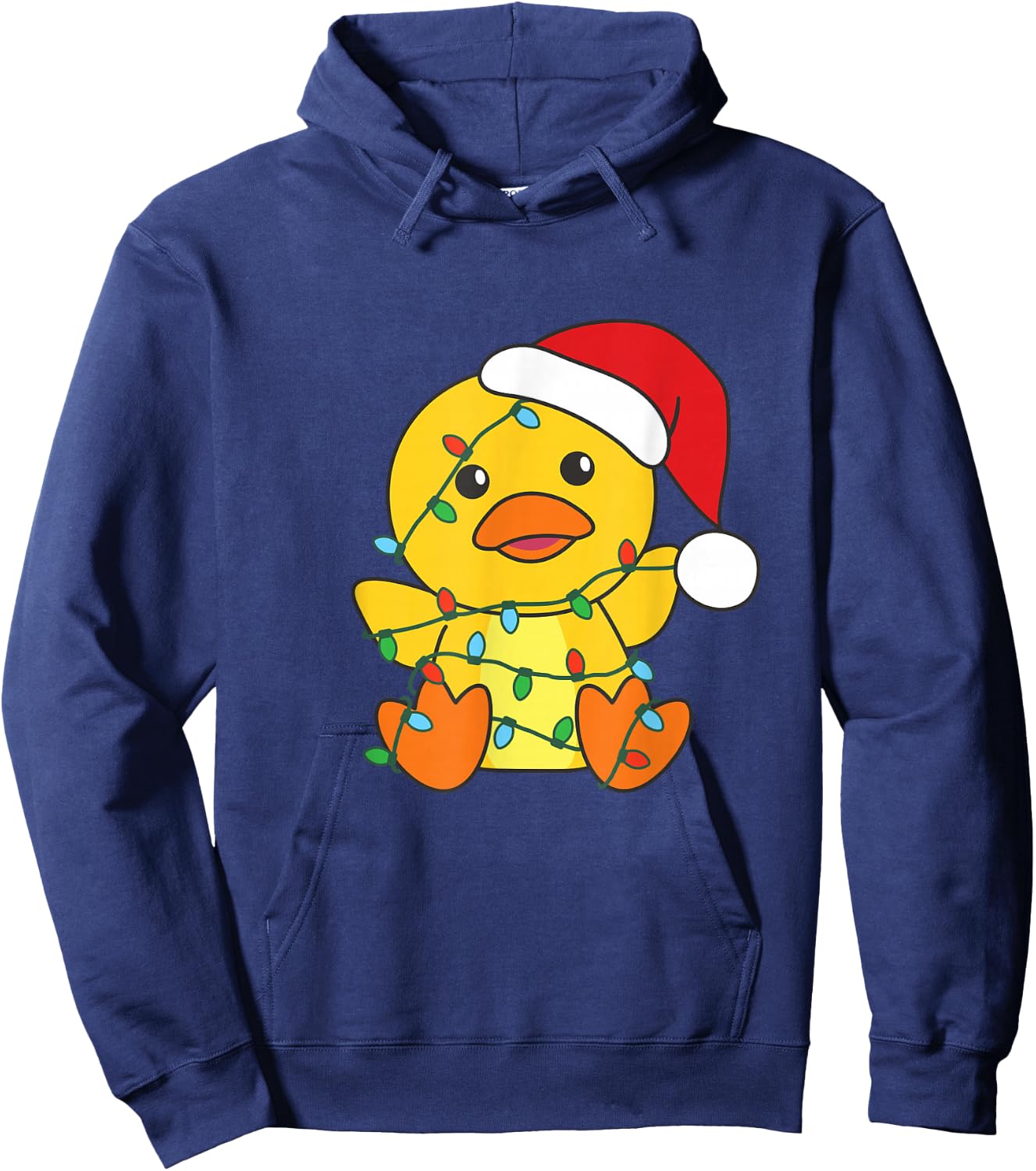 Duck Merry Christmas Winter Animals Duck Hoodie - Hoodie | Navy