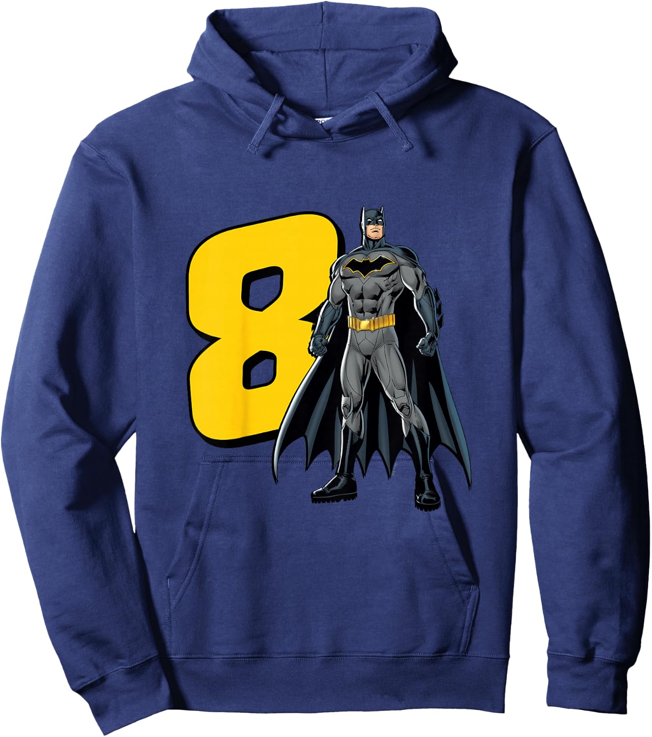 Kids Batman Super Hero 8th Birthday Hoodie - Hoodie | Navy