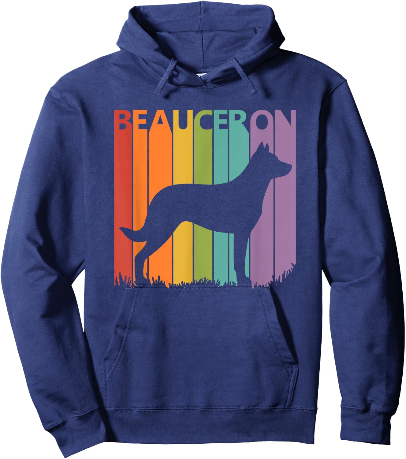 Beauceron Shirt - Funny Dog Lover Gift Hoodie - Hoodie | Navy