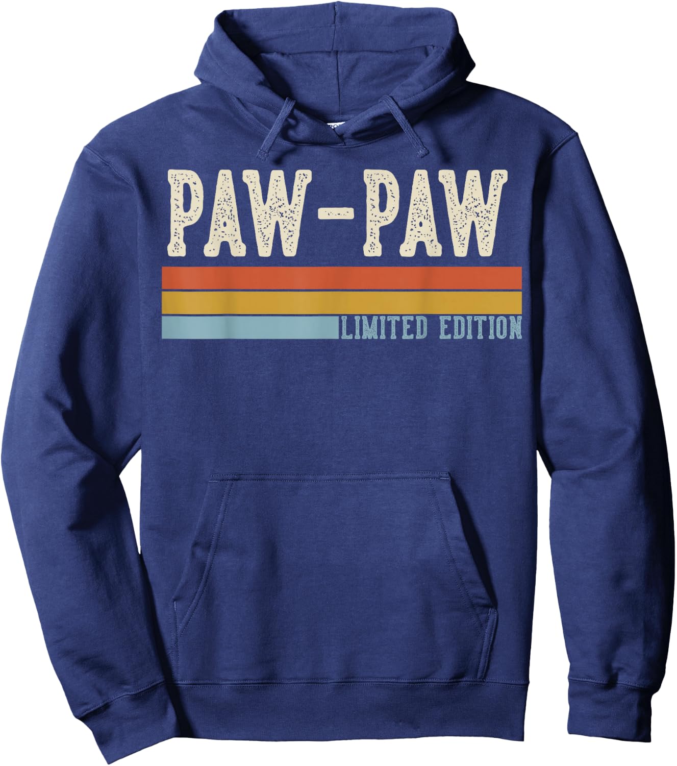 PAW-PAW Vintage Grandpa Retro Fathers Day Hoodie - Hoodie | Navy
