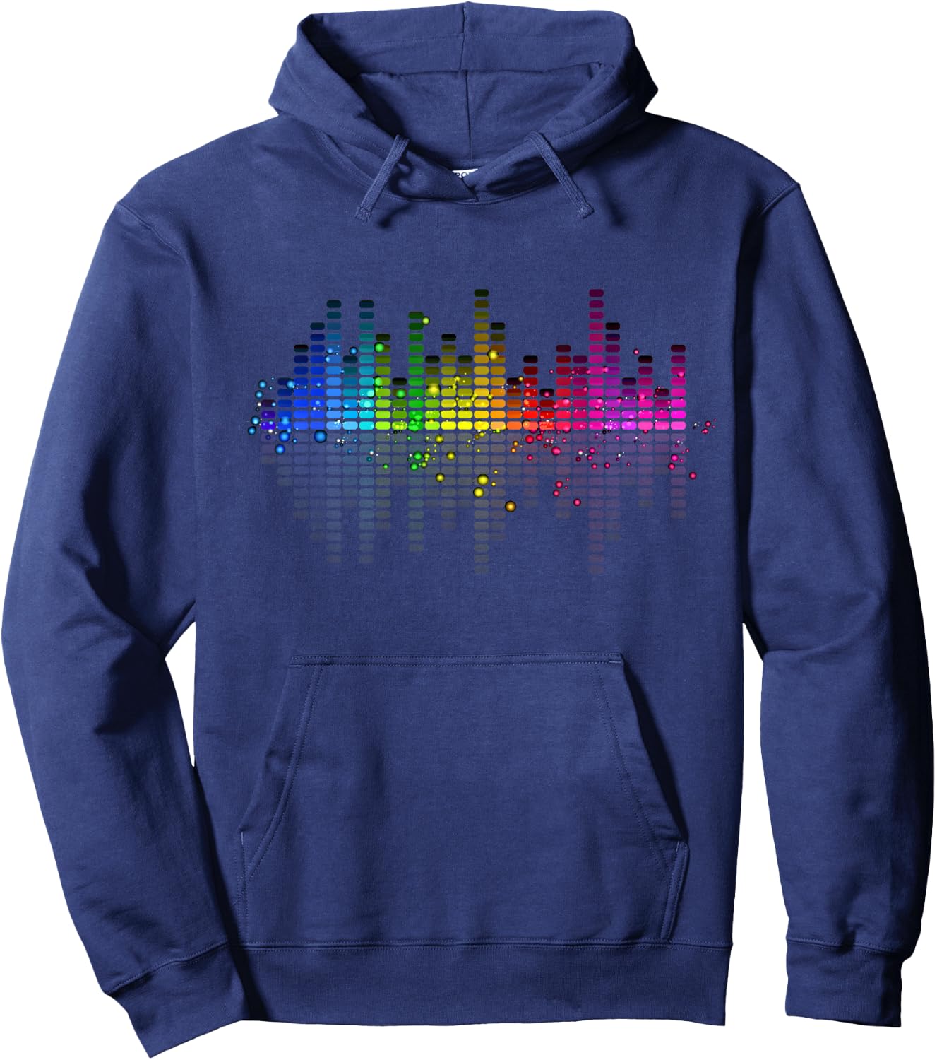 Cool Musical Equalizer Hi-Fi Stereo Music Lover Hoodie - Hoodie | Navy
