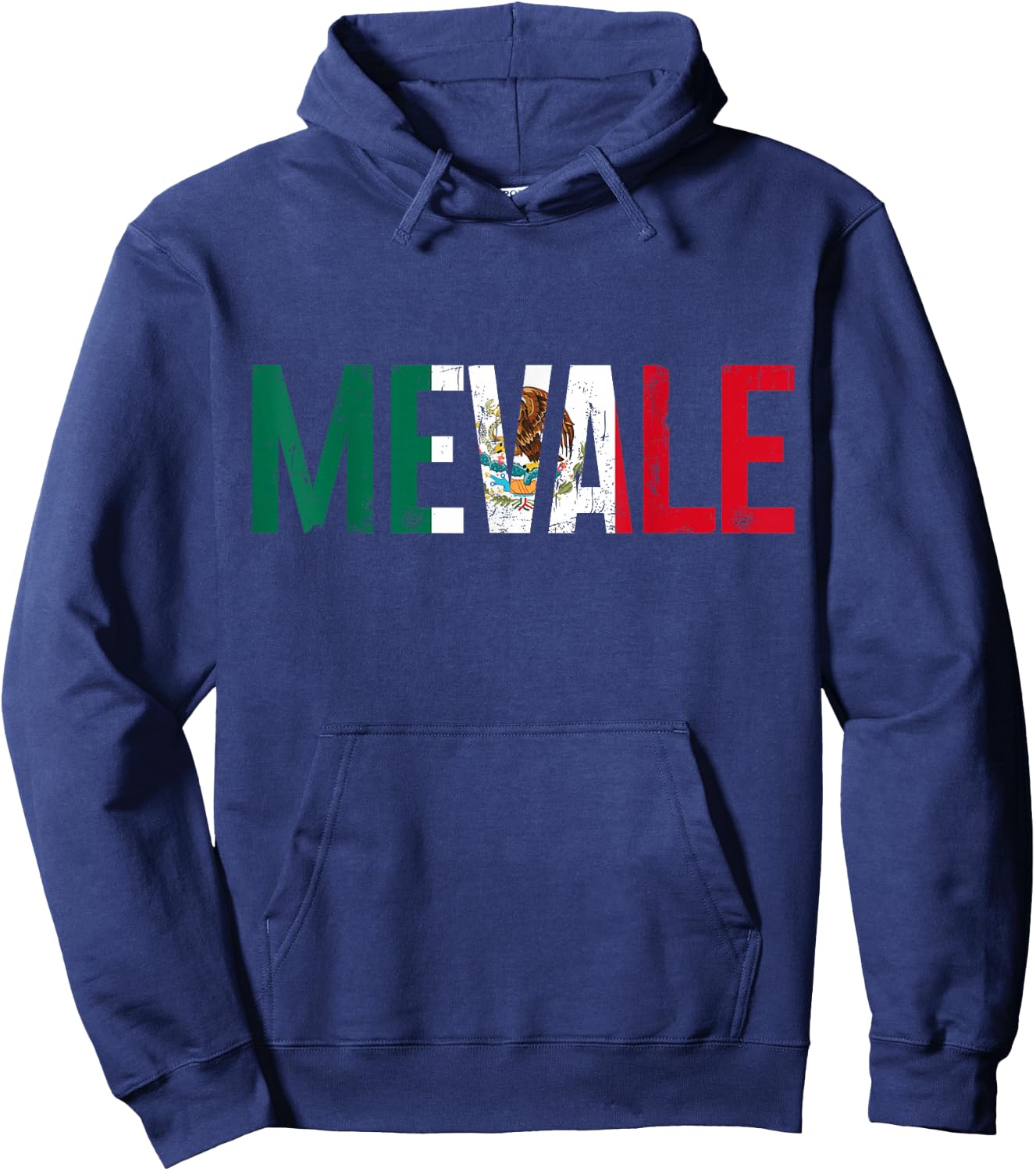 Me Vale Mexican Flag Funny Mexico Hoodie - Hoodie | Navy