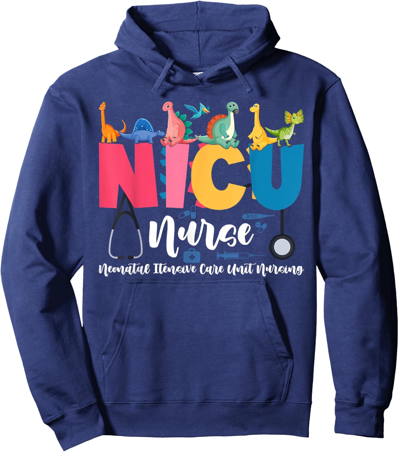 NICU Nurse Neonatal Itensive Care Unit Nursing Hoodie - Hoodie | Navy