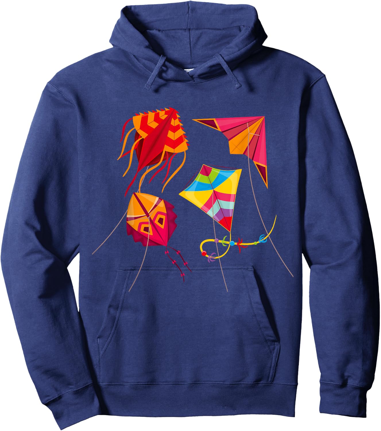 Kite Flying Kite Flyer Flying Wind Kites Hoodie - Hoodie | Navy