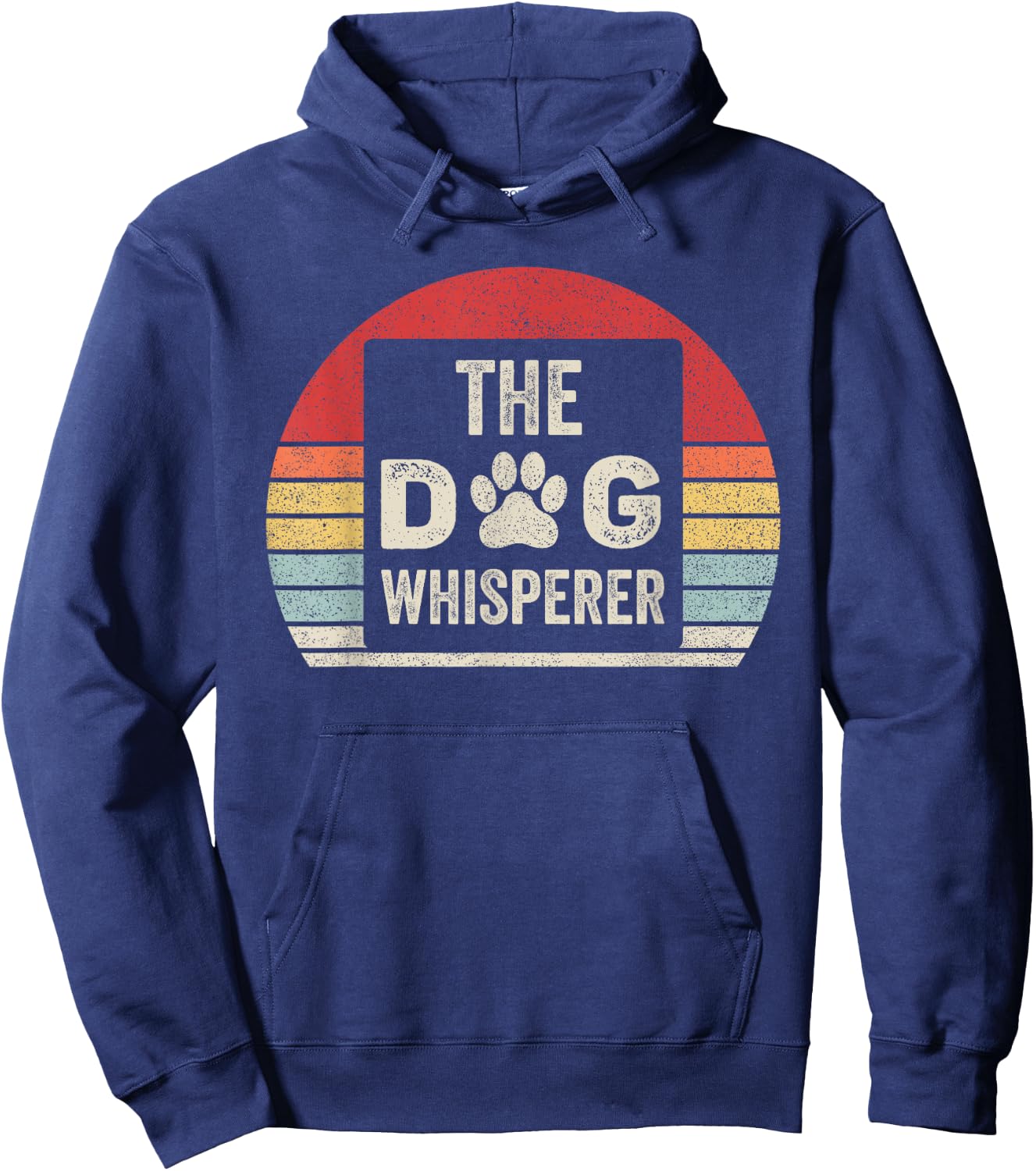 Catch Some Rays Vintage Retro The Dog Whisperer Hoodie - Hoodie | Navy