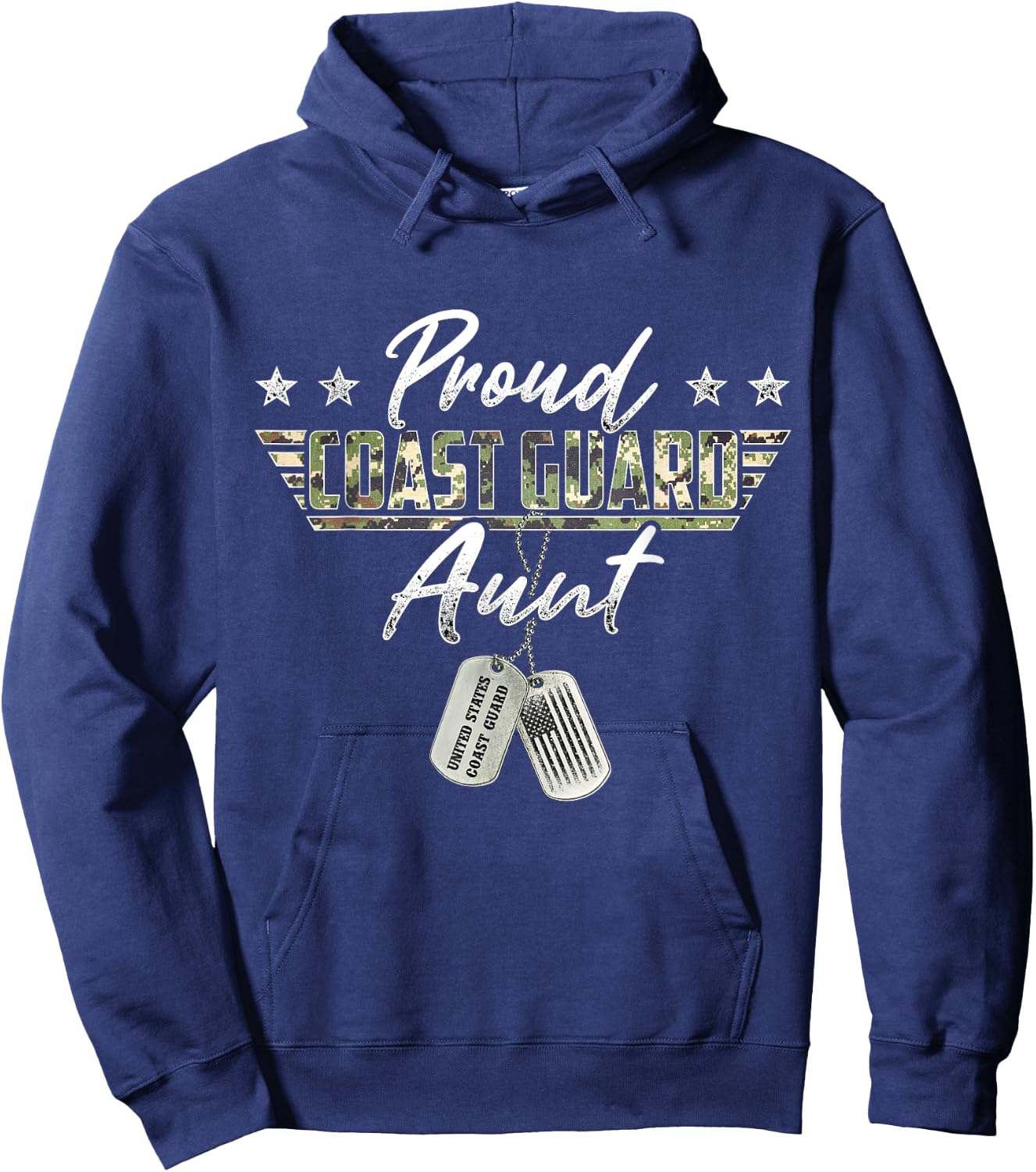 Proud Coast Guard Aunt American Military Gifts Hoodie - Hoodie | Navy