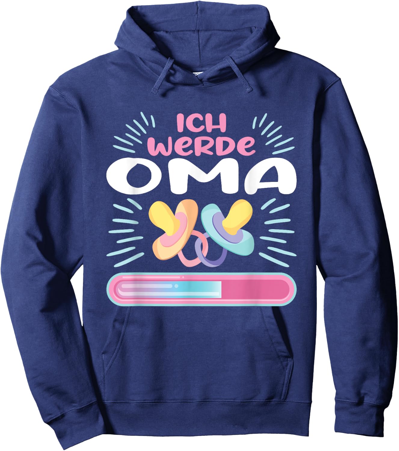 Schwangerschaft Verkünden Ich Werde Oma Hoodie - Hoodie | Navy