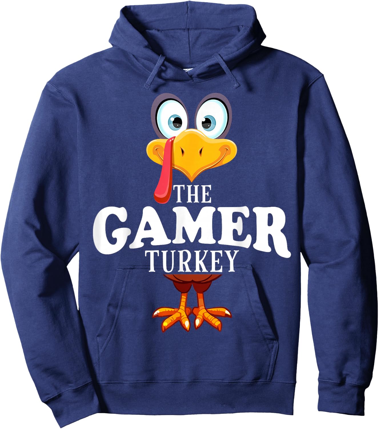 Thanksgiving The Gamer Turkey Pajama Hoodie - Hoodie | Navy