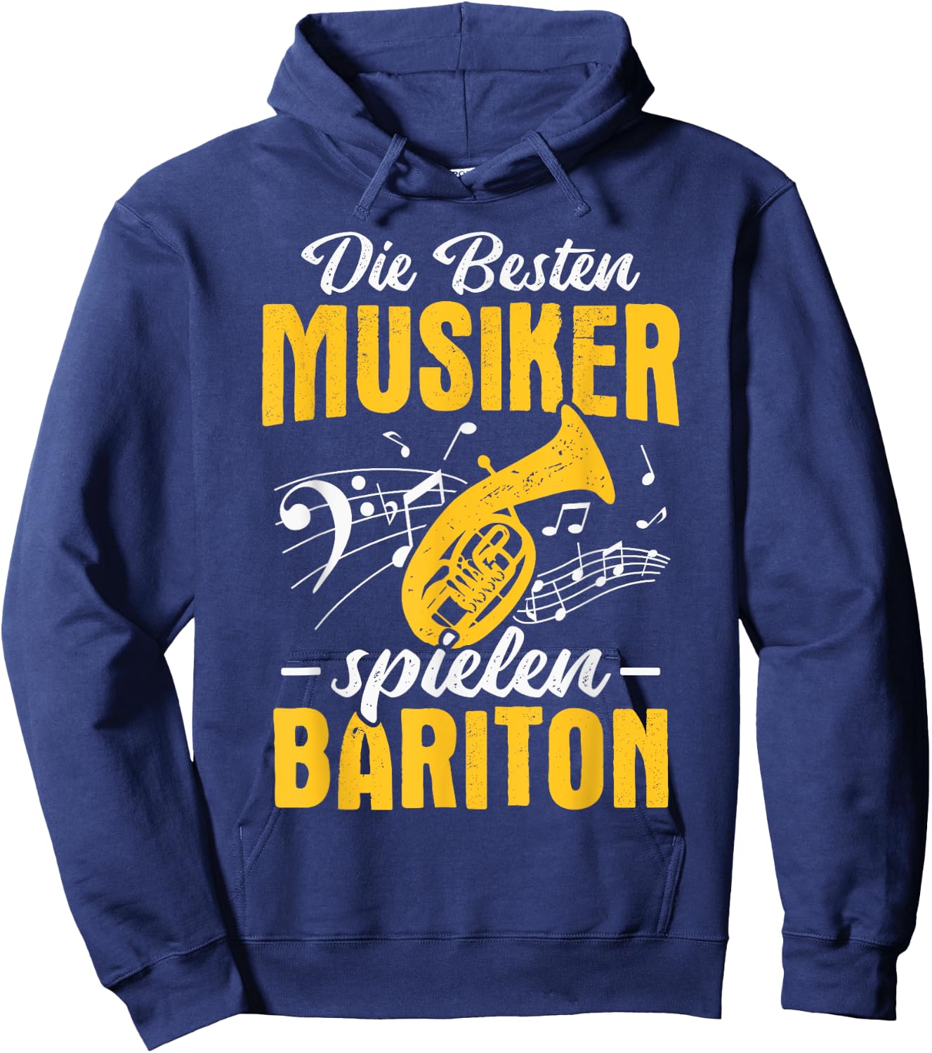 Baritonhorn Die besten Musiker spielen Bariton Hoodie - Hoodie | Navy