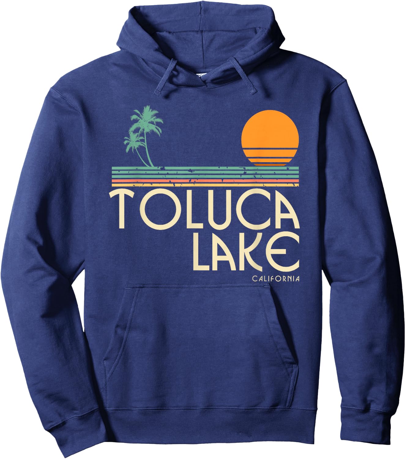 Vintage Toluca Lake California Hoodie - Hoodie | Navy