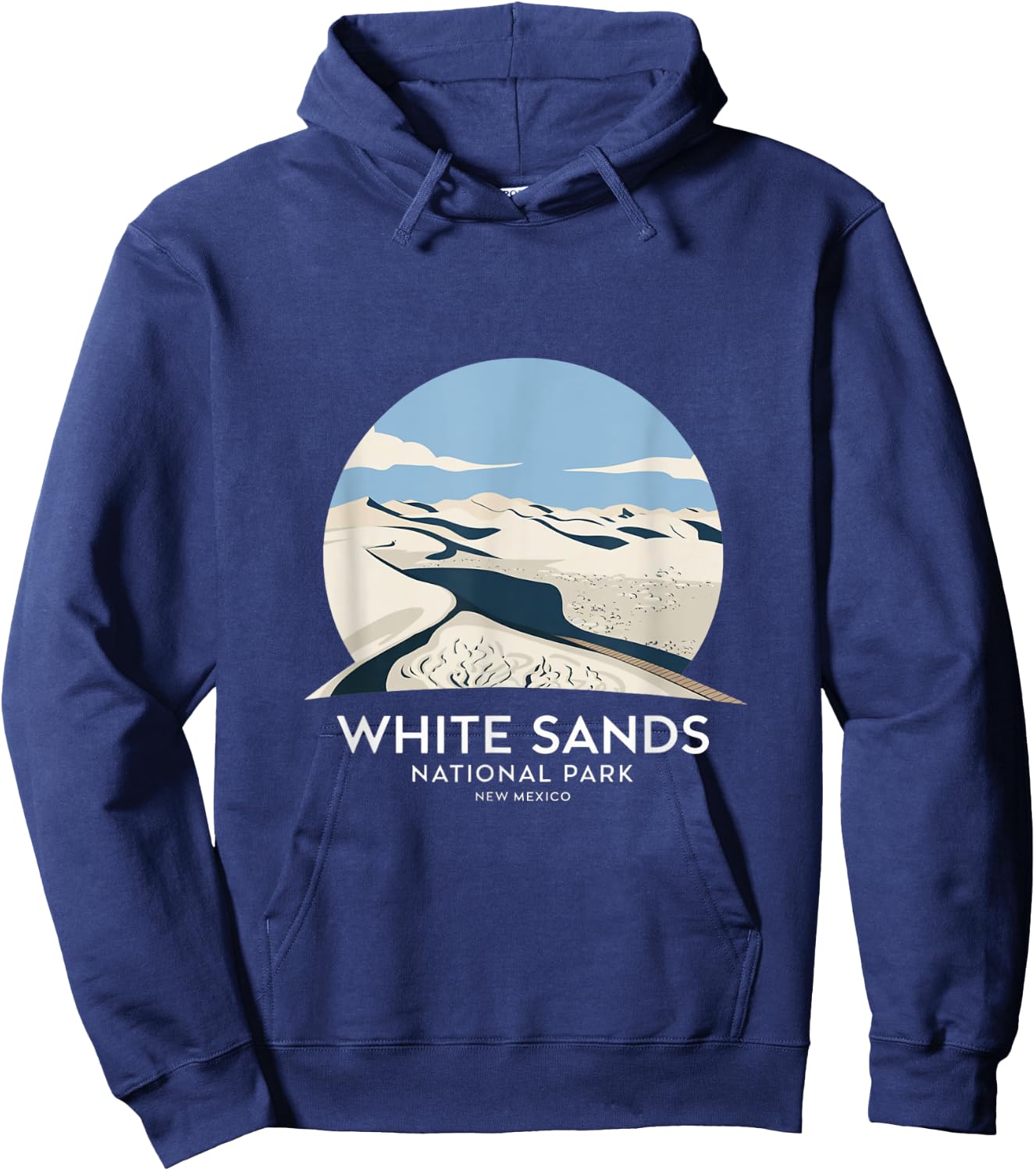 White Sands National Park New Mexico Hoodie - Hoodie | Navy