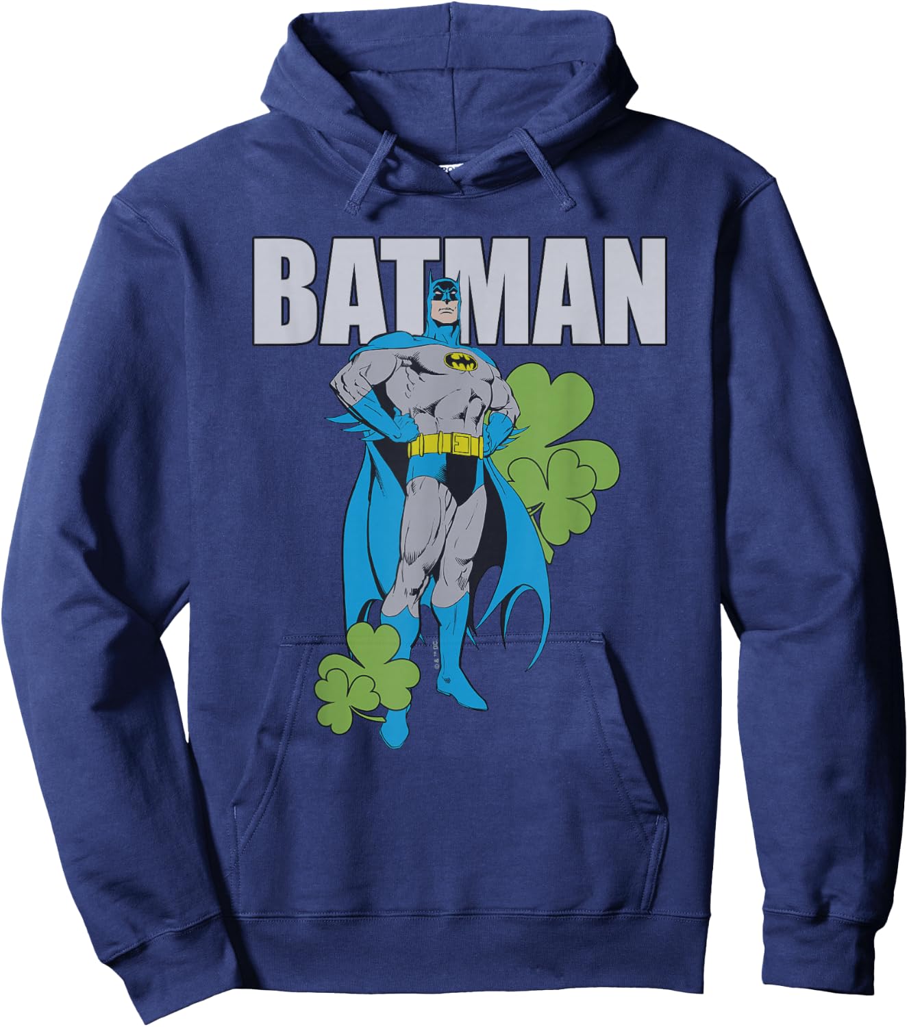 Batman St Patrick's Day Who Needs Luck Hoodie - Hoodie | Navy