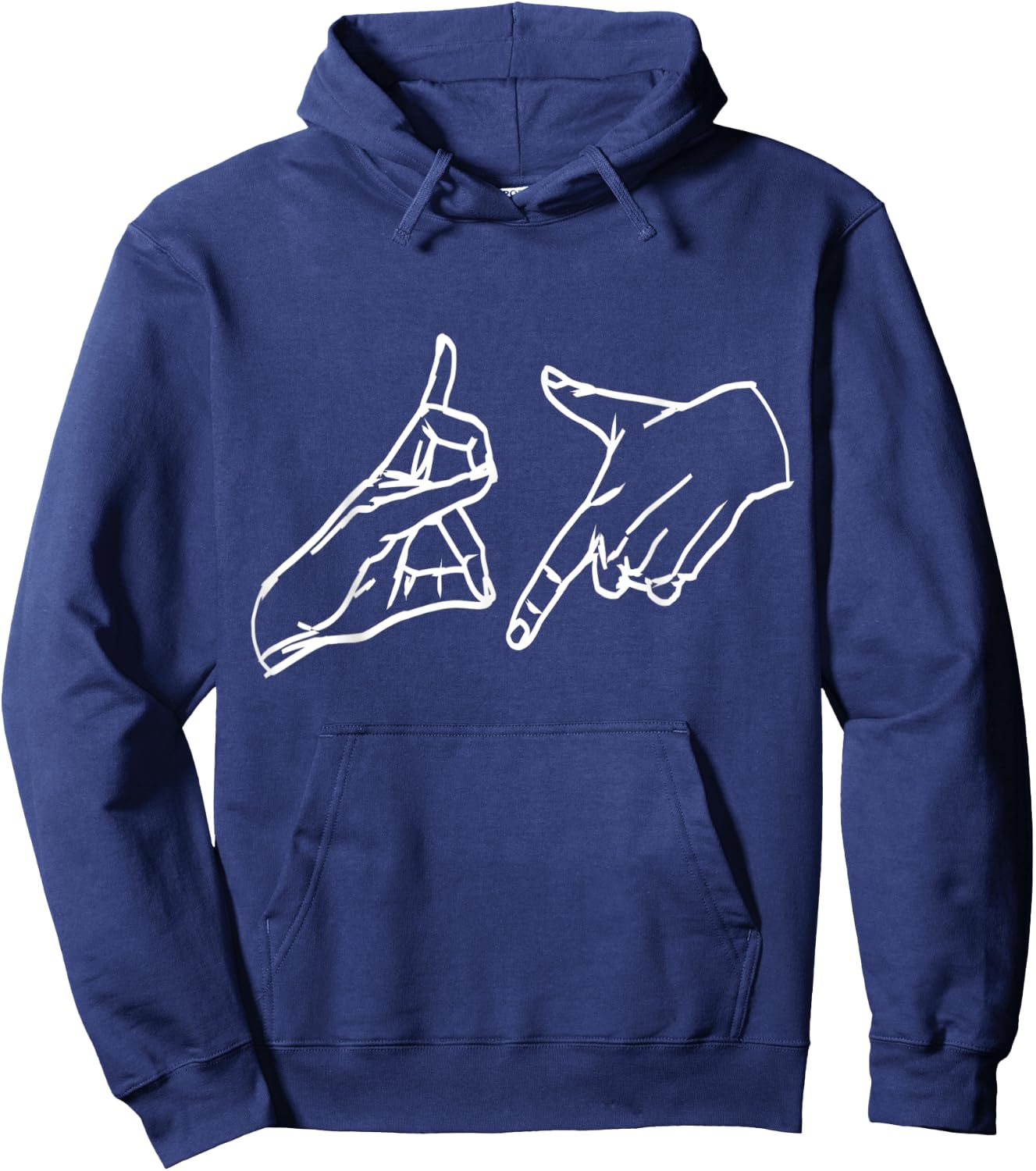 187 Hand Sign , black Hoodie - Hoodie | Navy