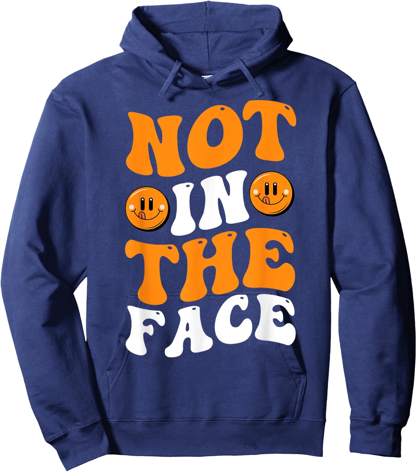 Not in the Face Dodgeball Hoodie - Hoodie | Navy
