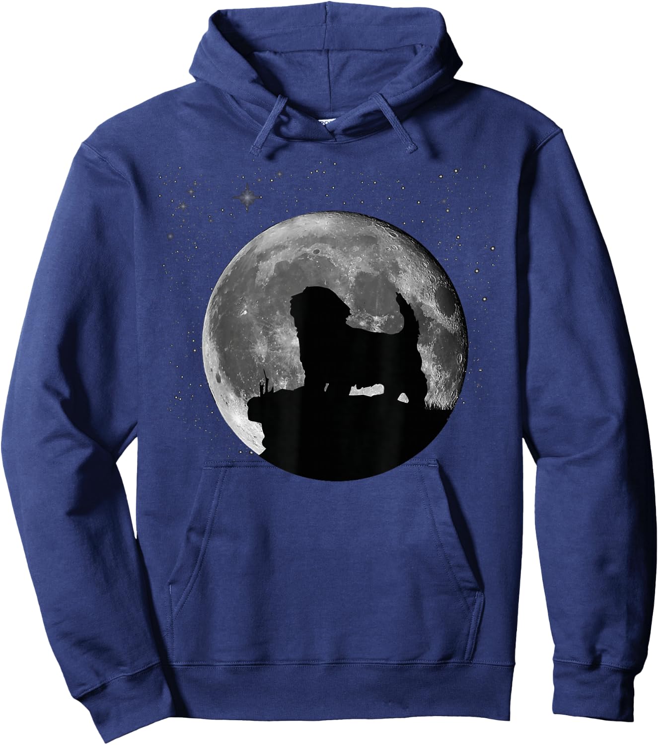 Havanese Dog Moon Hoodie - Hoodie | Navy