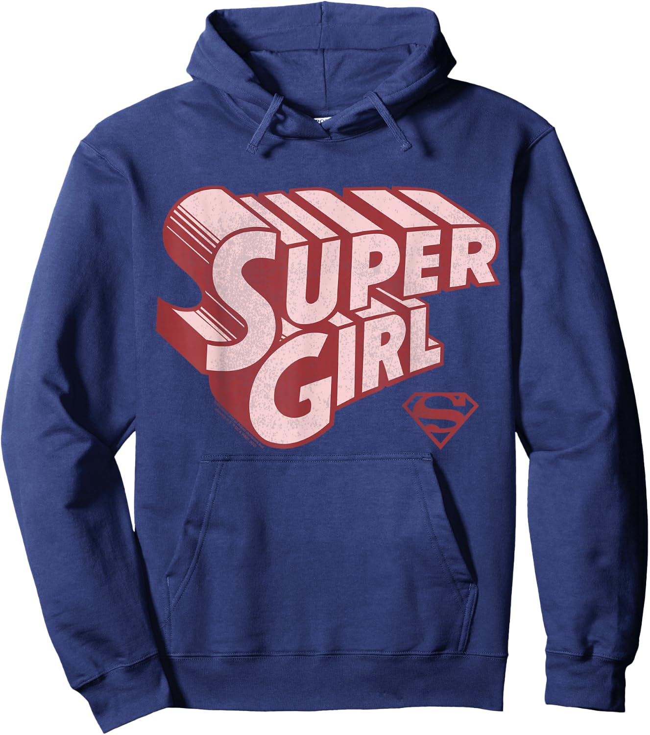 DC Comics Supergirl Retro Logo Hoodie - Hoodie | Navy
