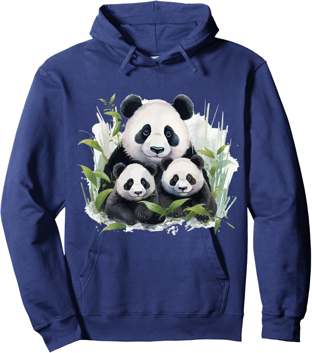 Watercolor Panda Hoodie - Hoodie | Navy
