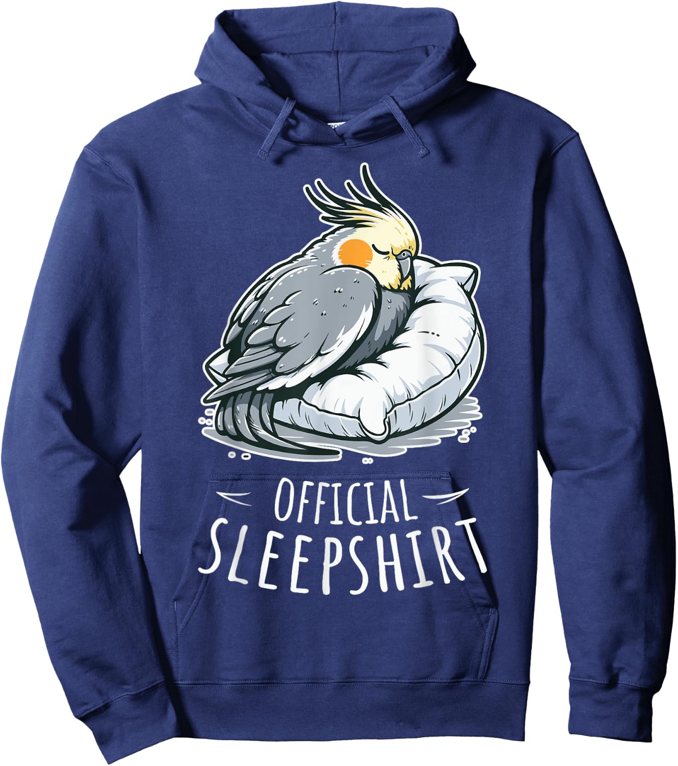 Sleep And Napping Official Sleepshirt Cockatiel Hoodie - Hoodie | Navy
