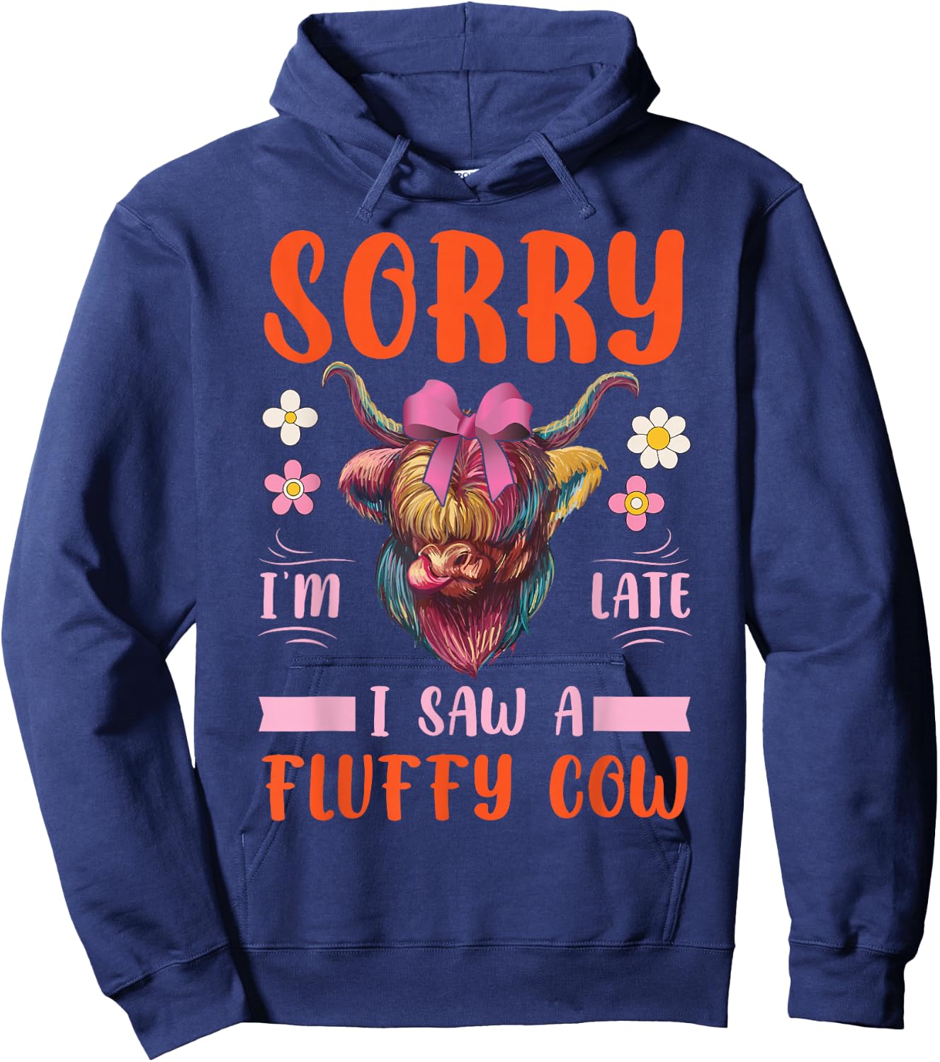 Highland Cow Hoodie - Hoodie | Navy