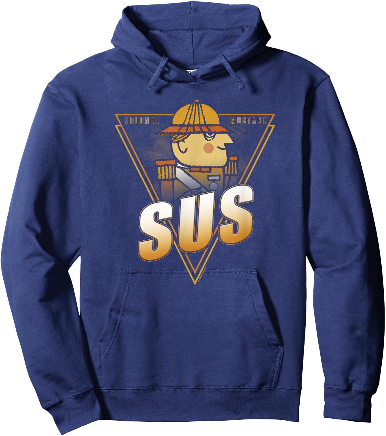 Clue Colonel Mustard SUS Poster Hoodie - Hoodie | Navy