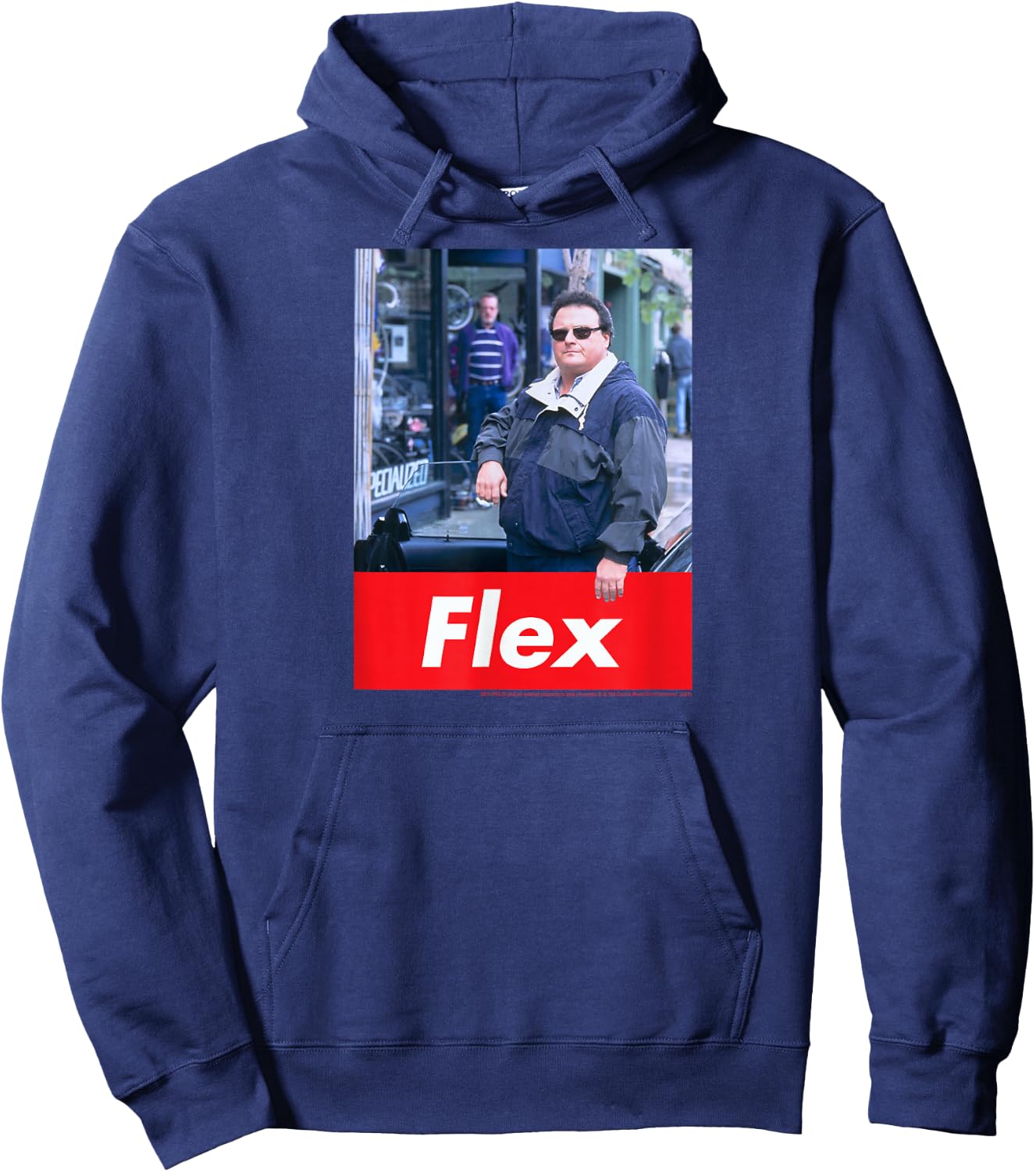 Seinfeld Newman Flex Photo Funny 90's TV Show Hoodie - Hoodie | Navy