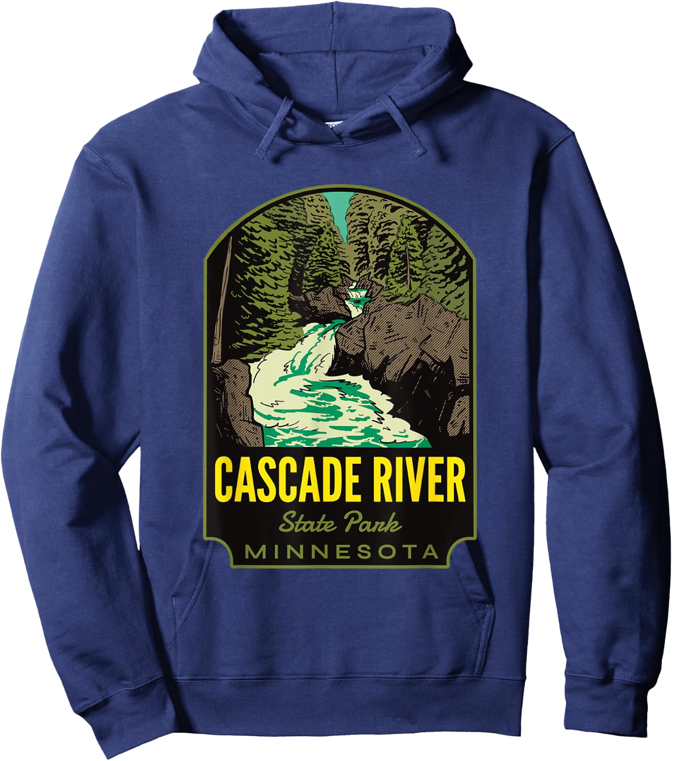 Cascade River State Park Minnesota Hoodie - Hoodie | Navy