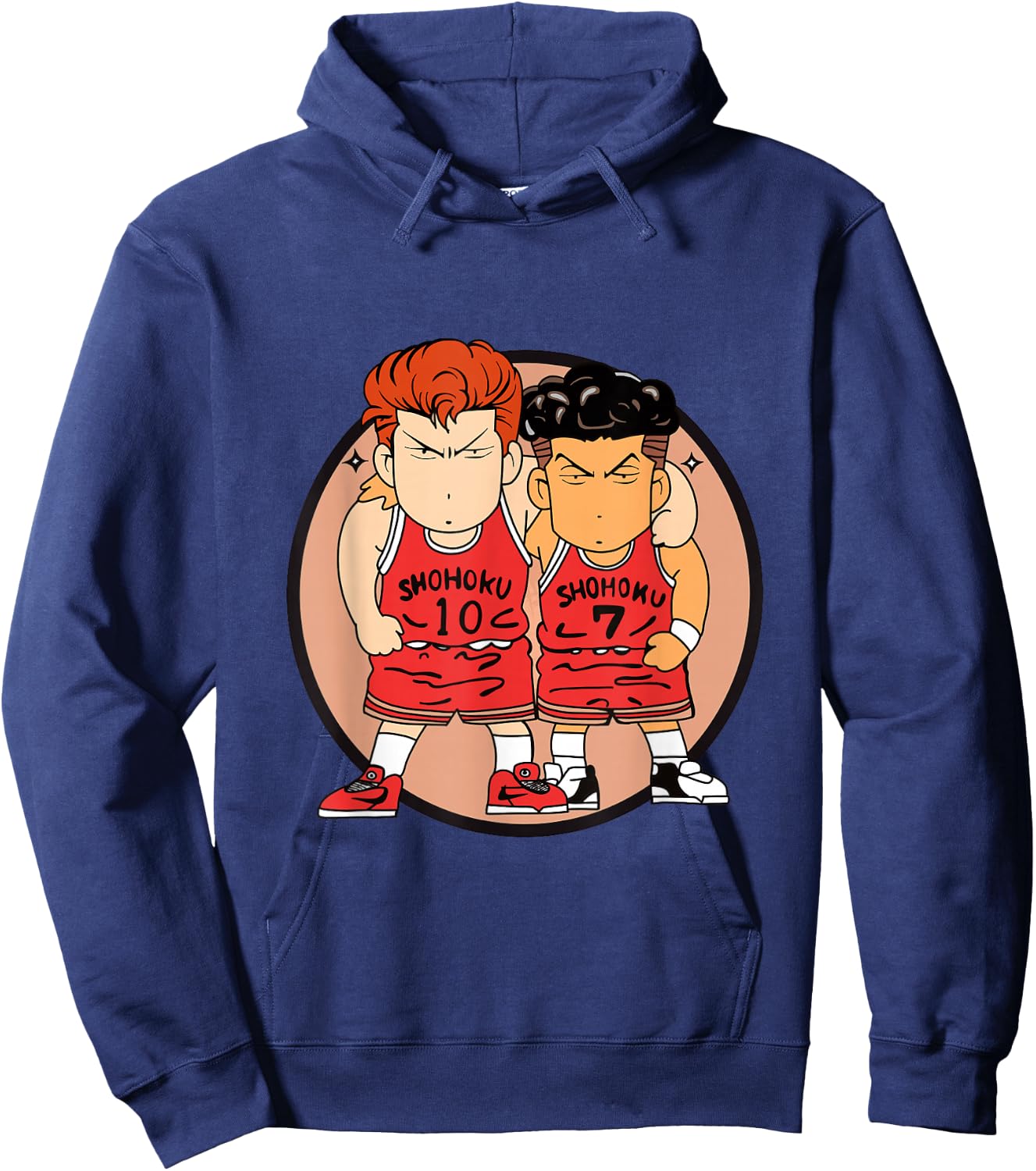 Hanamichi Sakuragi and Kaede Rukawa Hoodie - Hoodie | Navy