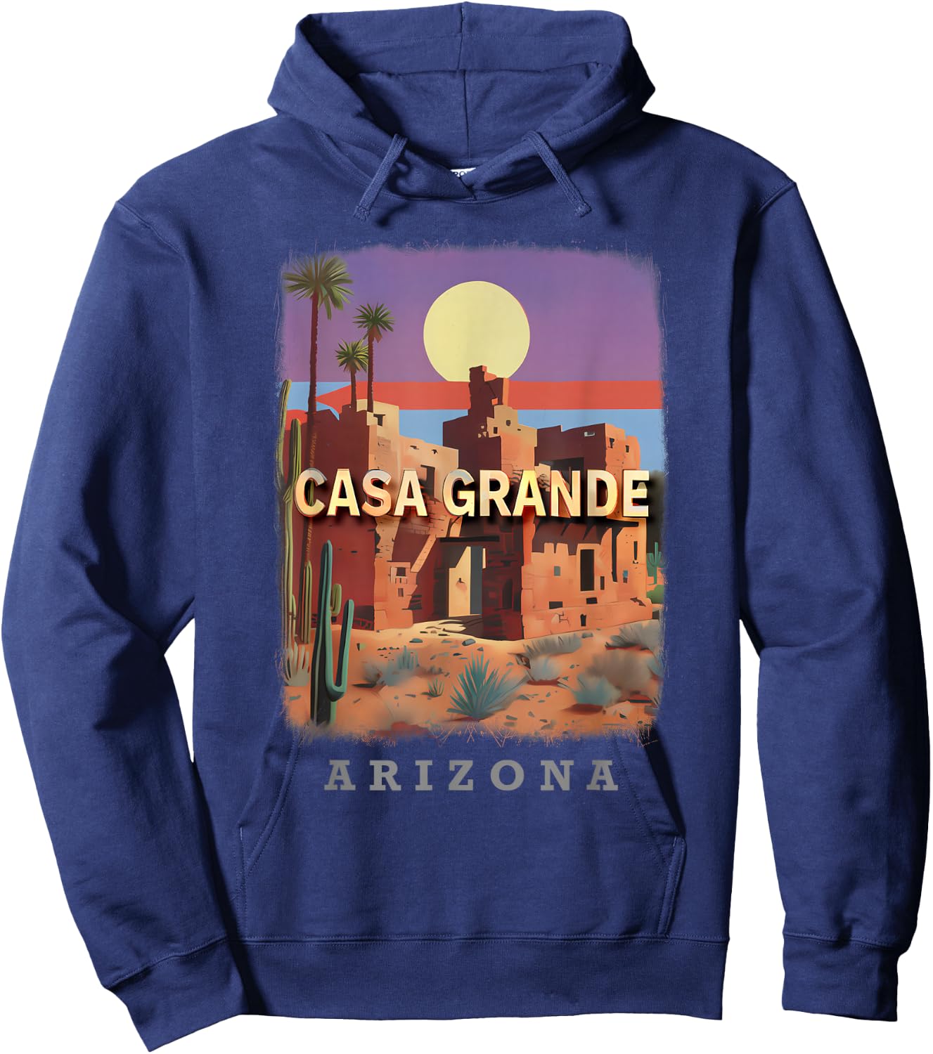 Casa Grande Arizona AZ Ancient Ruins SD588 Hoodie - Hoodie | Navy