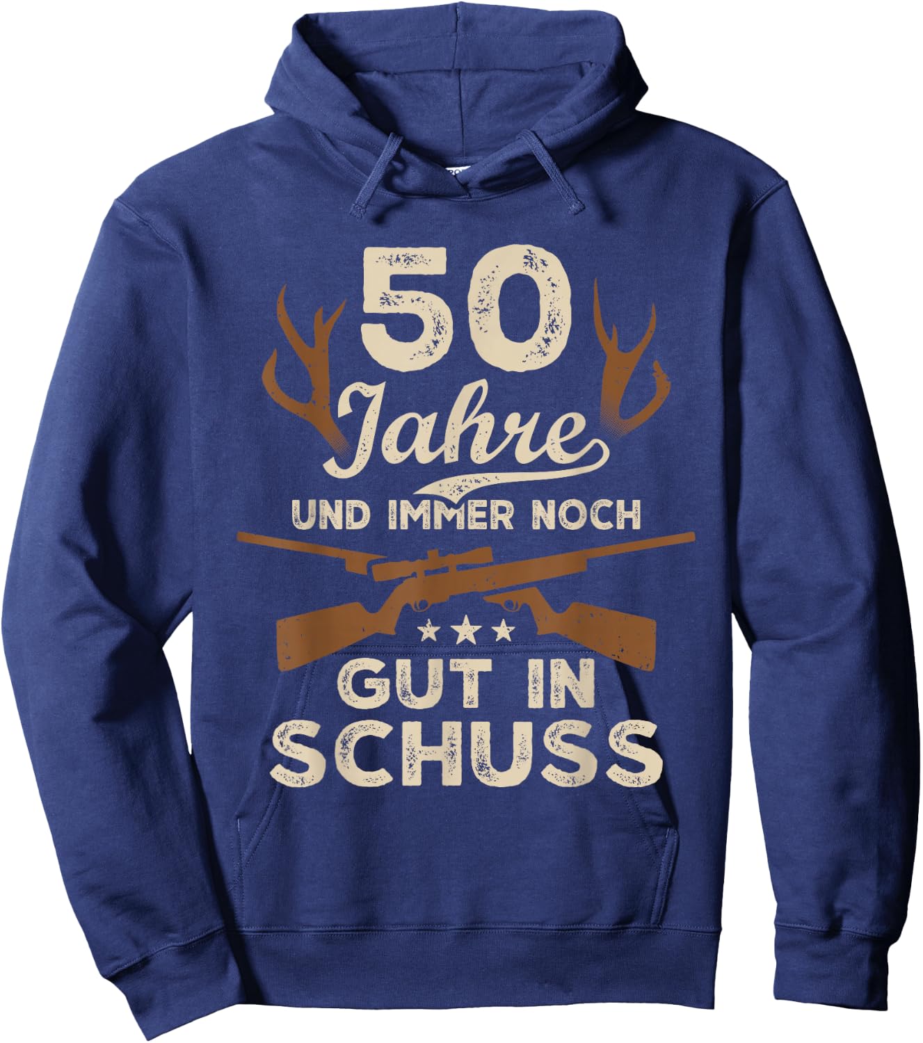 50 Jahre Jäger 50. Geburtstag Jagd Hoodie - Hoodie | Navy
