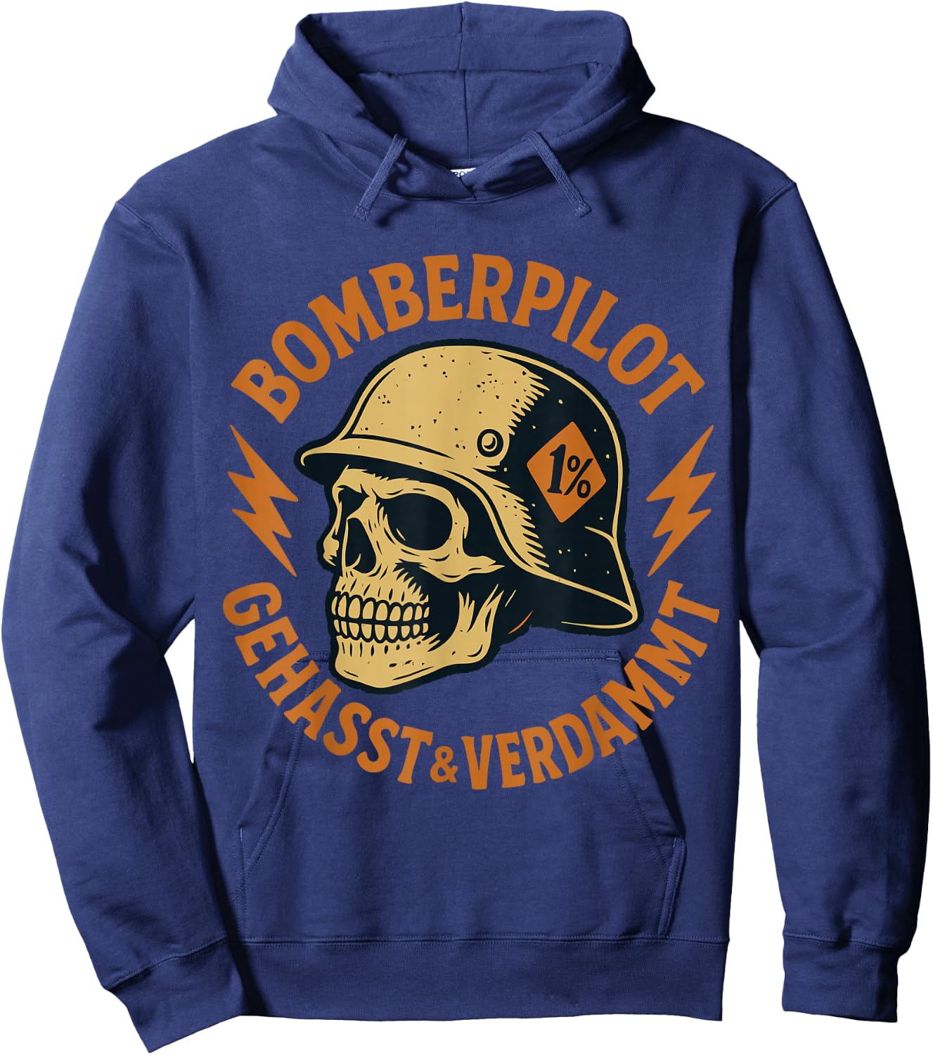 Bomberpilot - Gehasst & Verdammt - Tioz Rocker Hoodie - Hoodie | Navy