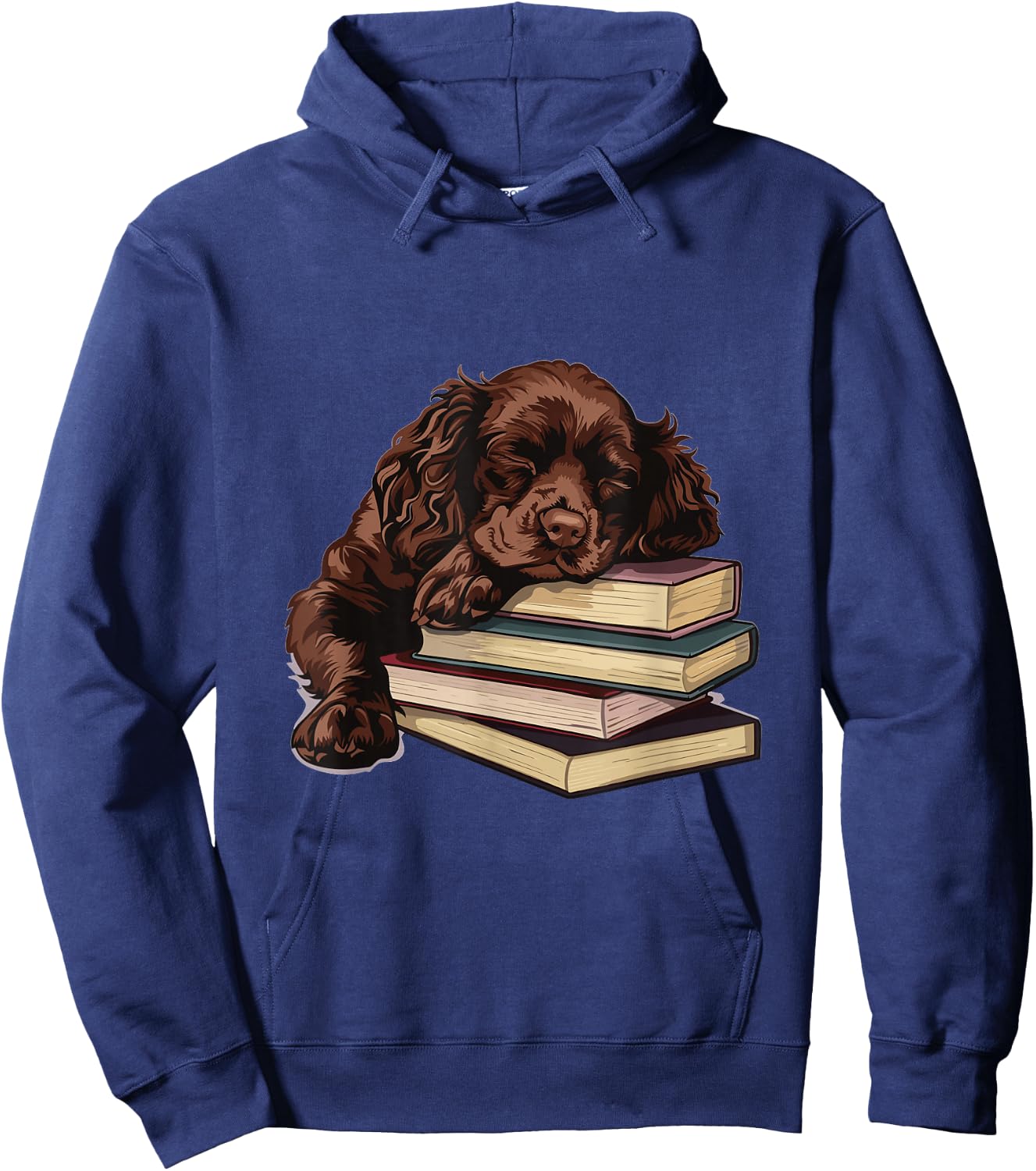 Boykin Spaniel Books Dog Breed Graphic Hoodie - Hoodie | Navy