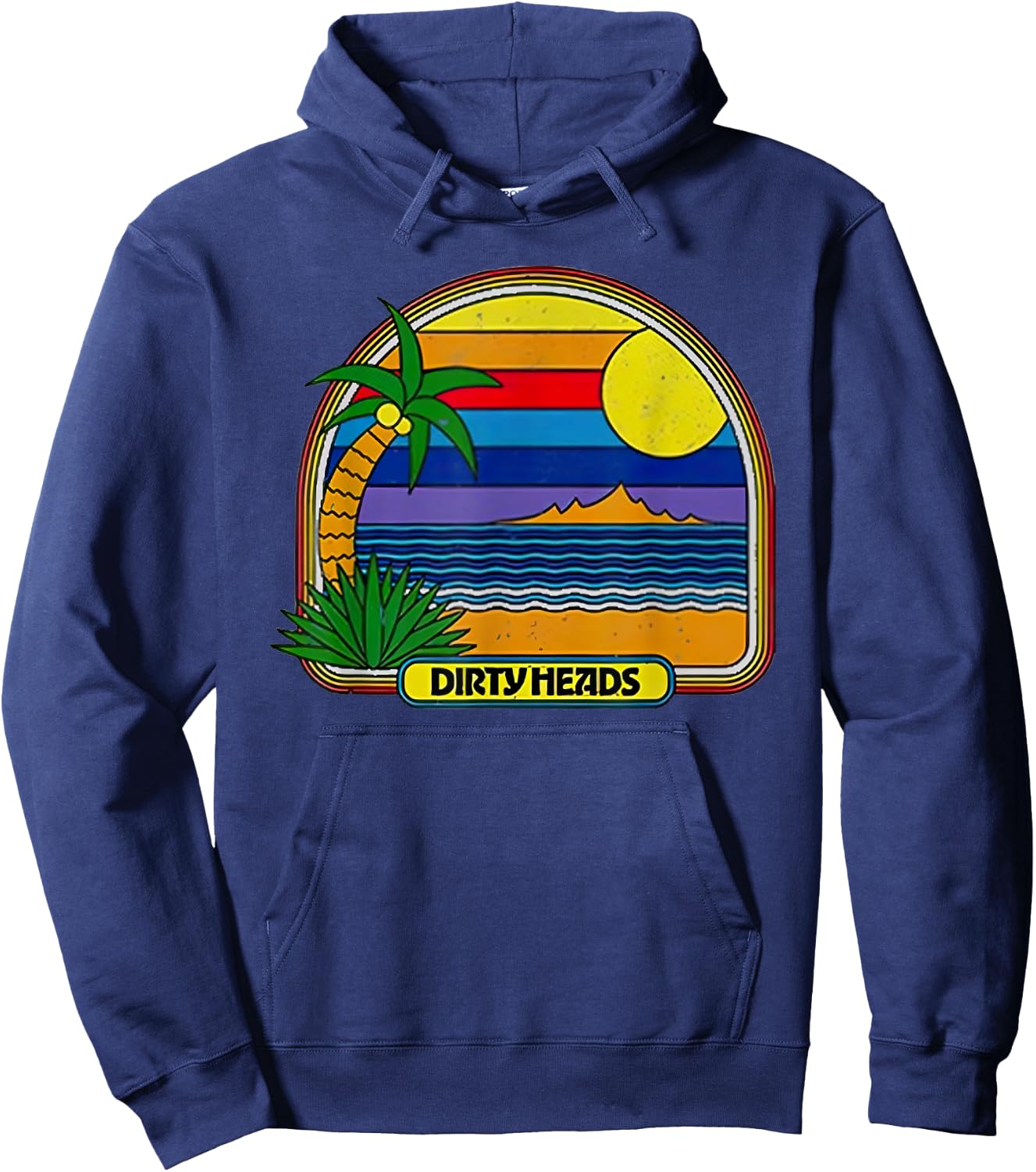 Dirty Heads Retro Beach Hoodie - Hoodie | Navy
