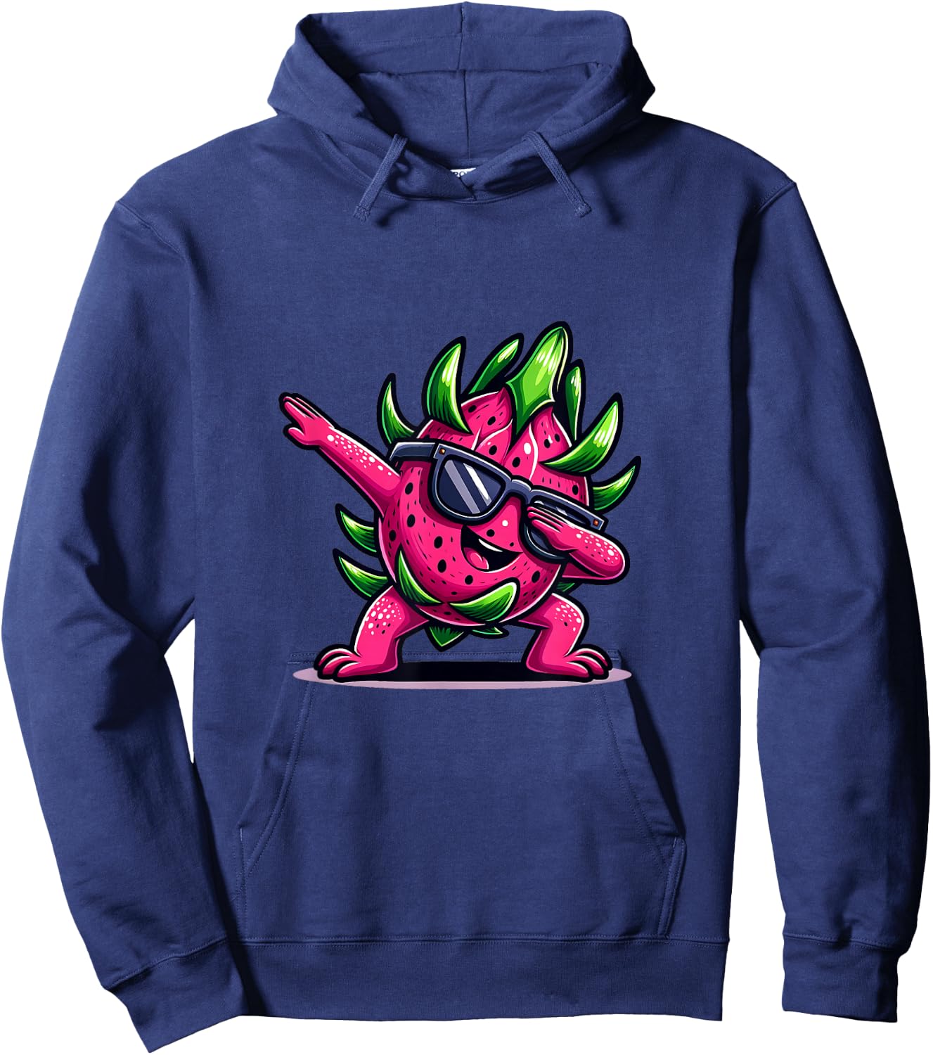 Dab Fruit Dancing Dabbing Dragon Fruit Meme Hoodie - Hoodie | Navy