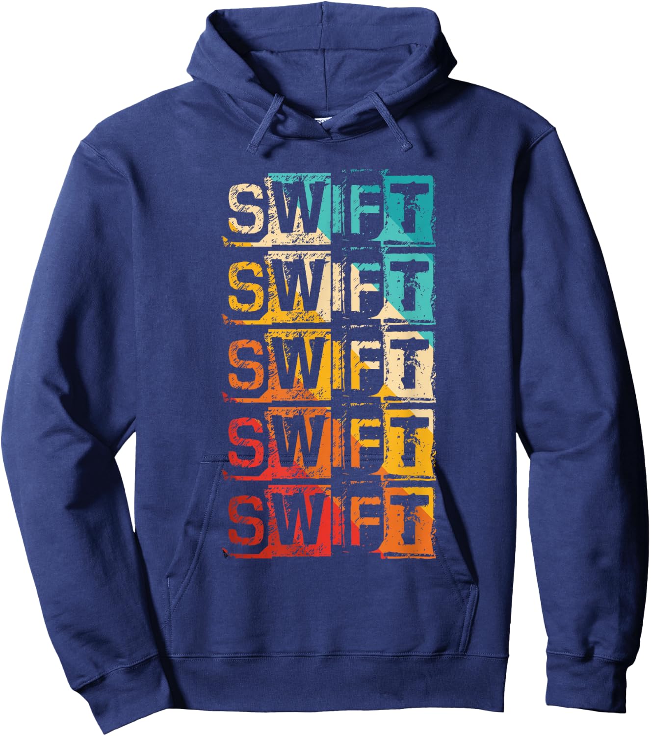 Swift Vintage Grunge Hoodie - Hoodie | Navy