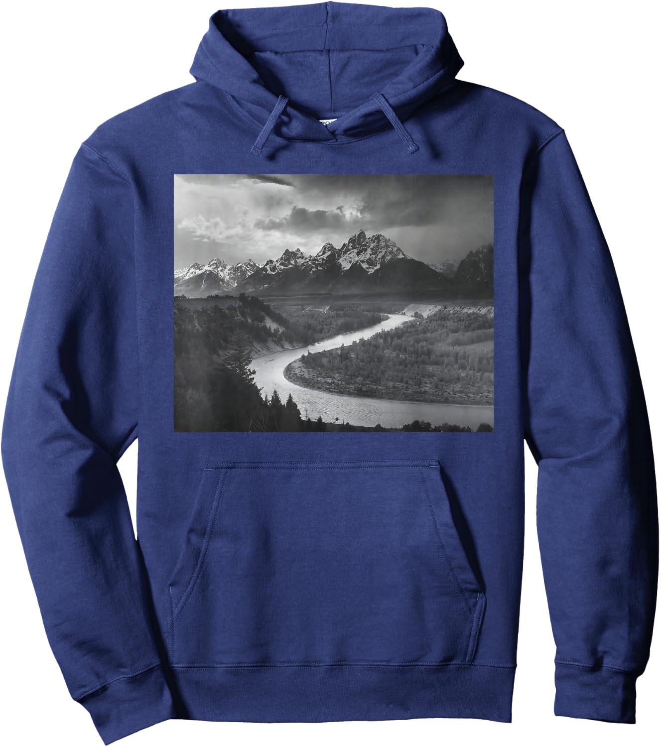 The Tetons and the Snake River Hoodie - Hoodie | Navy
