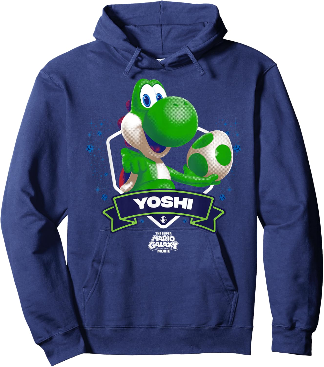 The Super Mario Galaxy Movie Yoshi Champion Hoodie - Hoodie | Navy
