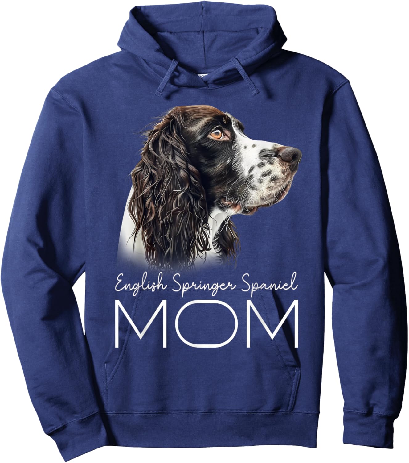 English Springer Spaniel Mom Hoodie - Hoodie | Navy