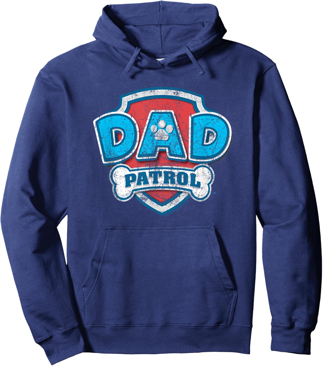 Paw Patrol Father's Day Dad Patrol , Black, S Hoodie - Hoodie | Navy