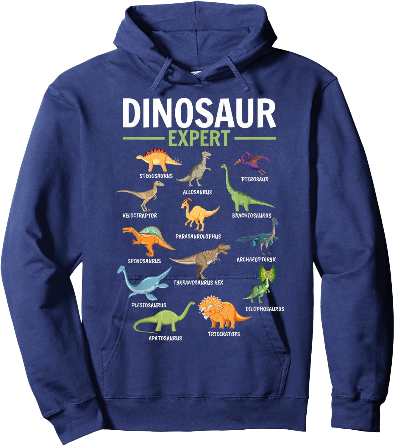 Dino Dinosaur Expert Hoodie - Hoodie | Navy