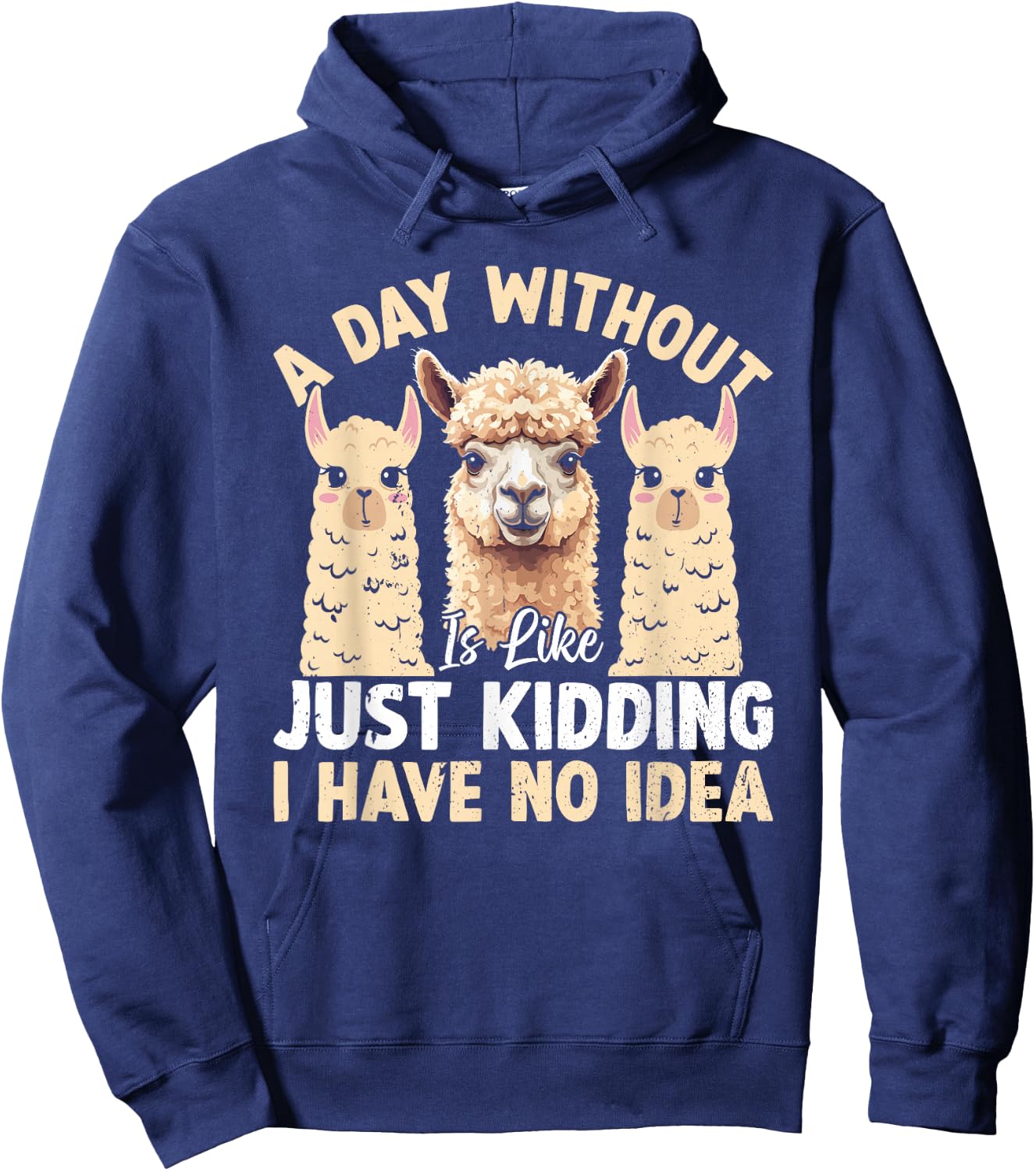 Funny Llama Quotes Funny Alpaca Alpaca Farmer Hoodie - Hoodie | Navy