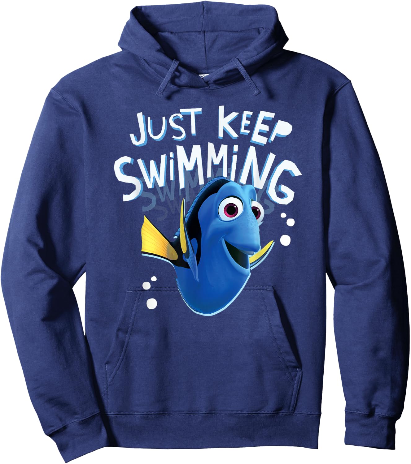 Pixar Finding Nemo Dory Just Keep Swimming Hoodie - Hoodie | Navy