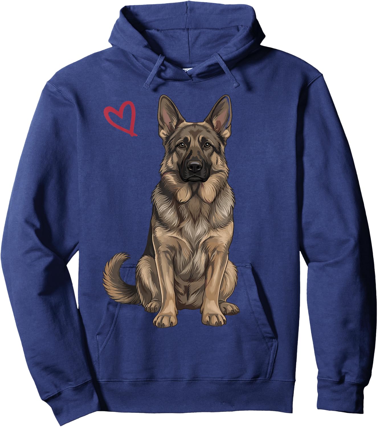 Sable German Shepherd Hoodie - Hoodie | Navy