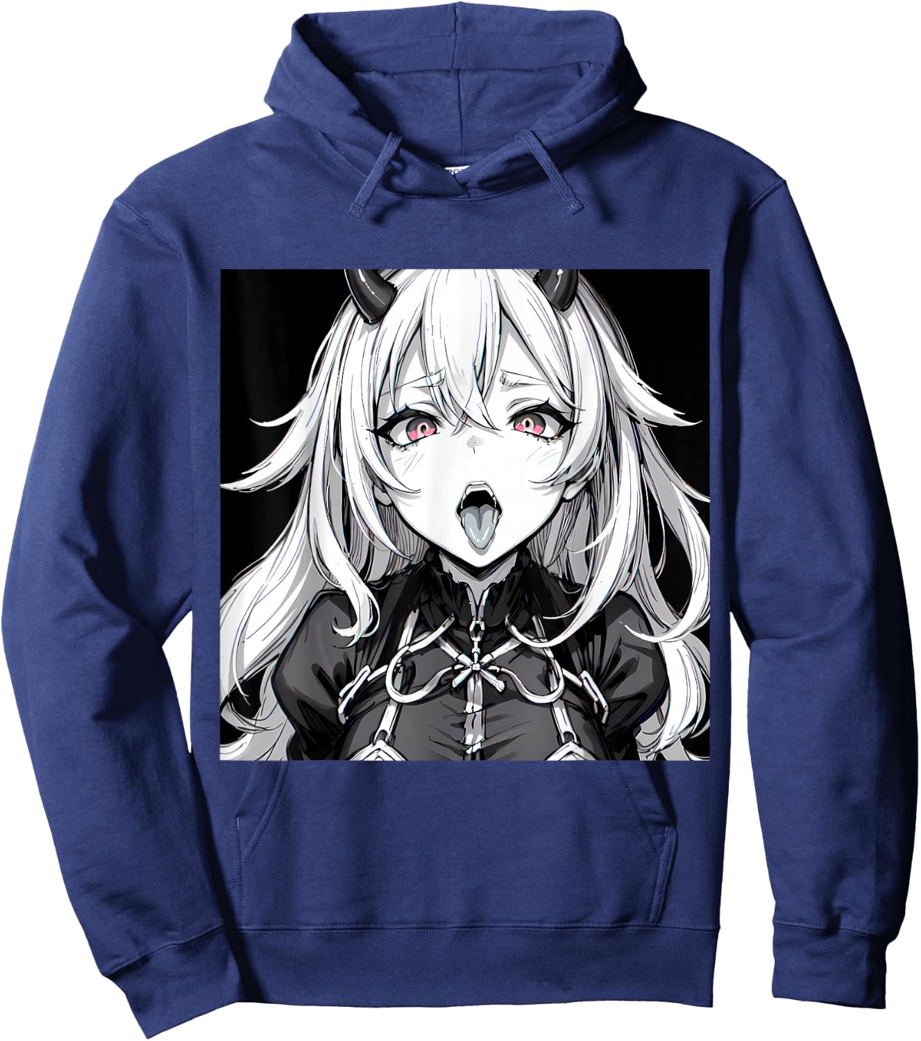 Lewd Anime Mädchen Ecchi Waifu Anime Hentai Hoodie - Hoodie | Navy