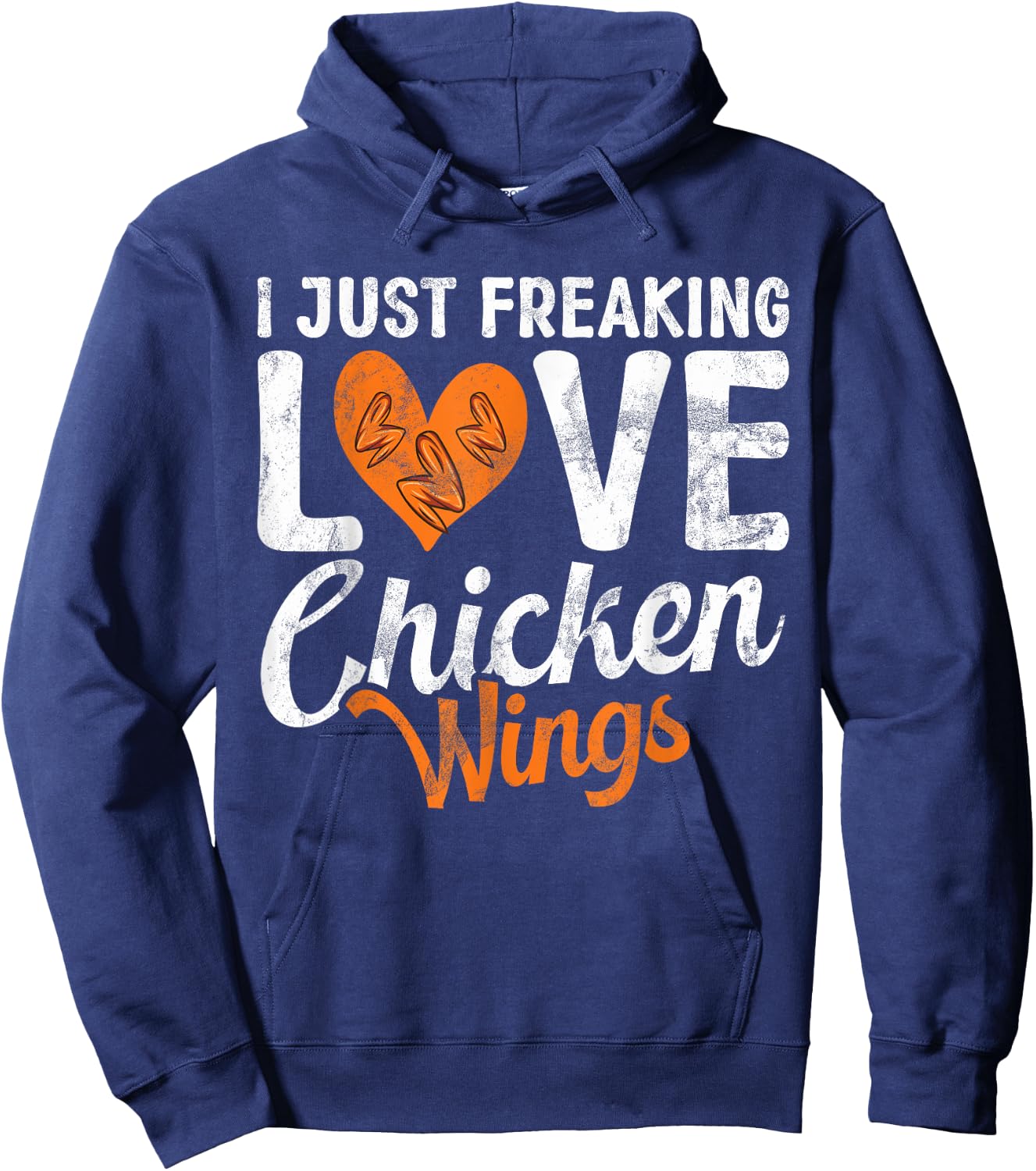I just freaking love Chicken Wings Hoodie - Hoodie | Navy