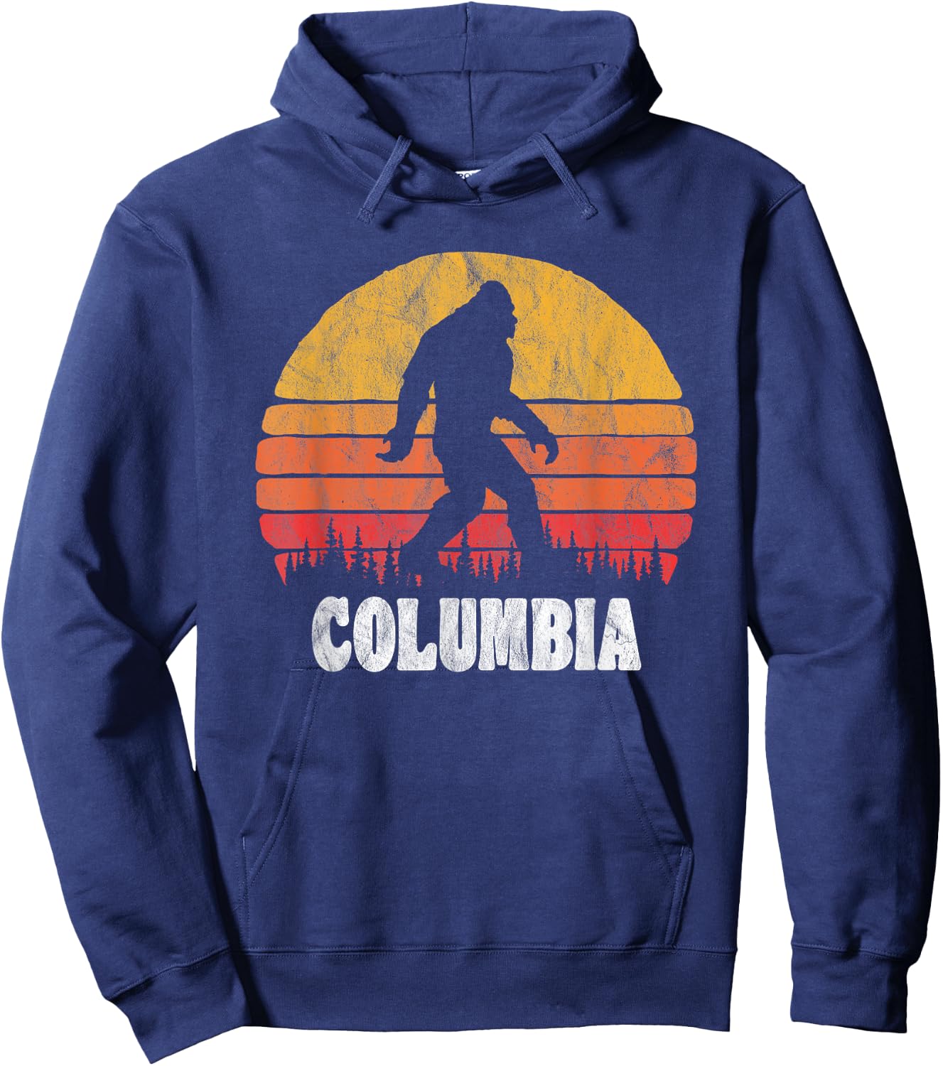 Columbia Vintage Eighties Bigoot Retro Sunset Hoodie - Hoodie | Navy