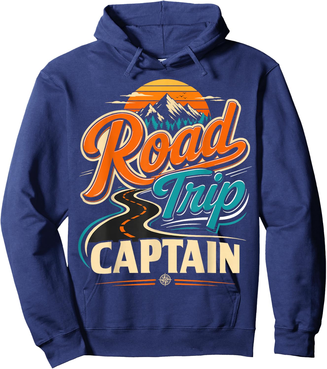 Retro Road Trip Captain Adventure Hoodie - Hoodie | Navy