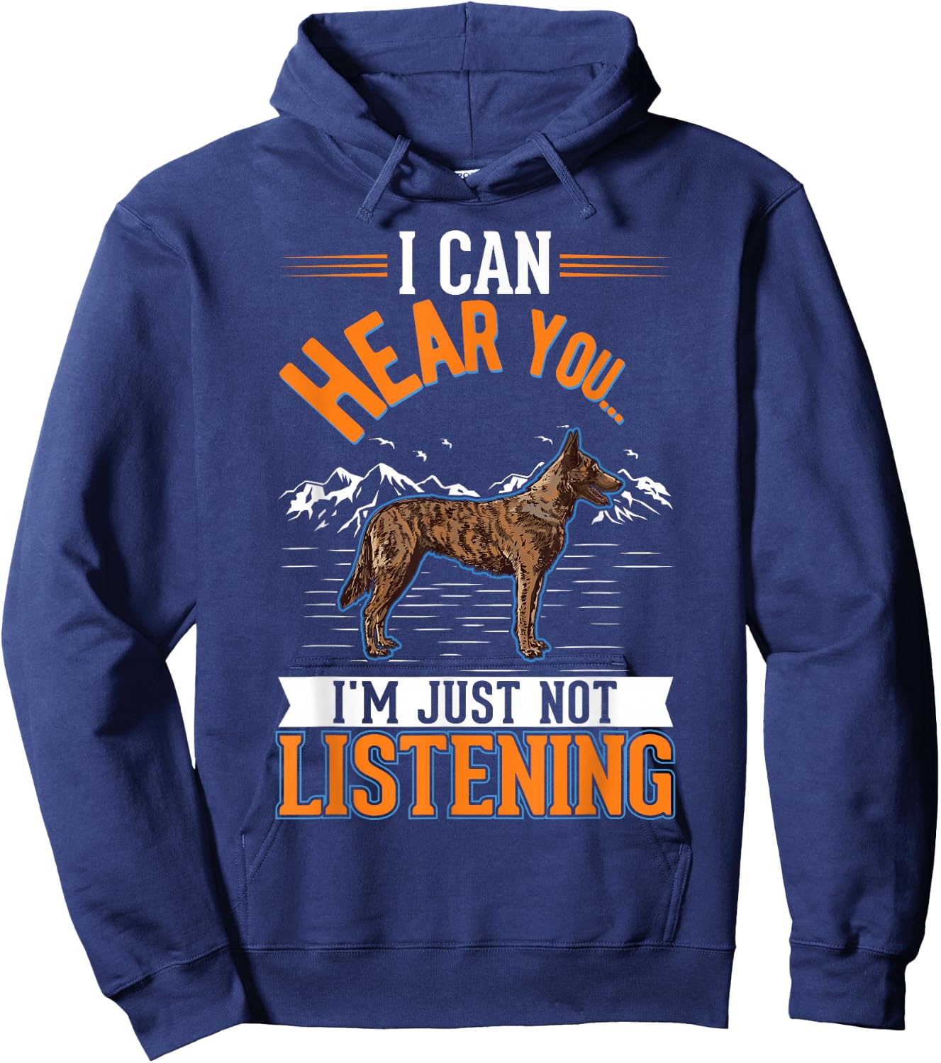 Hollandse Herder Dutch Shepherd Hoodie - Hoodie | Navy
